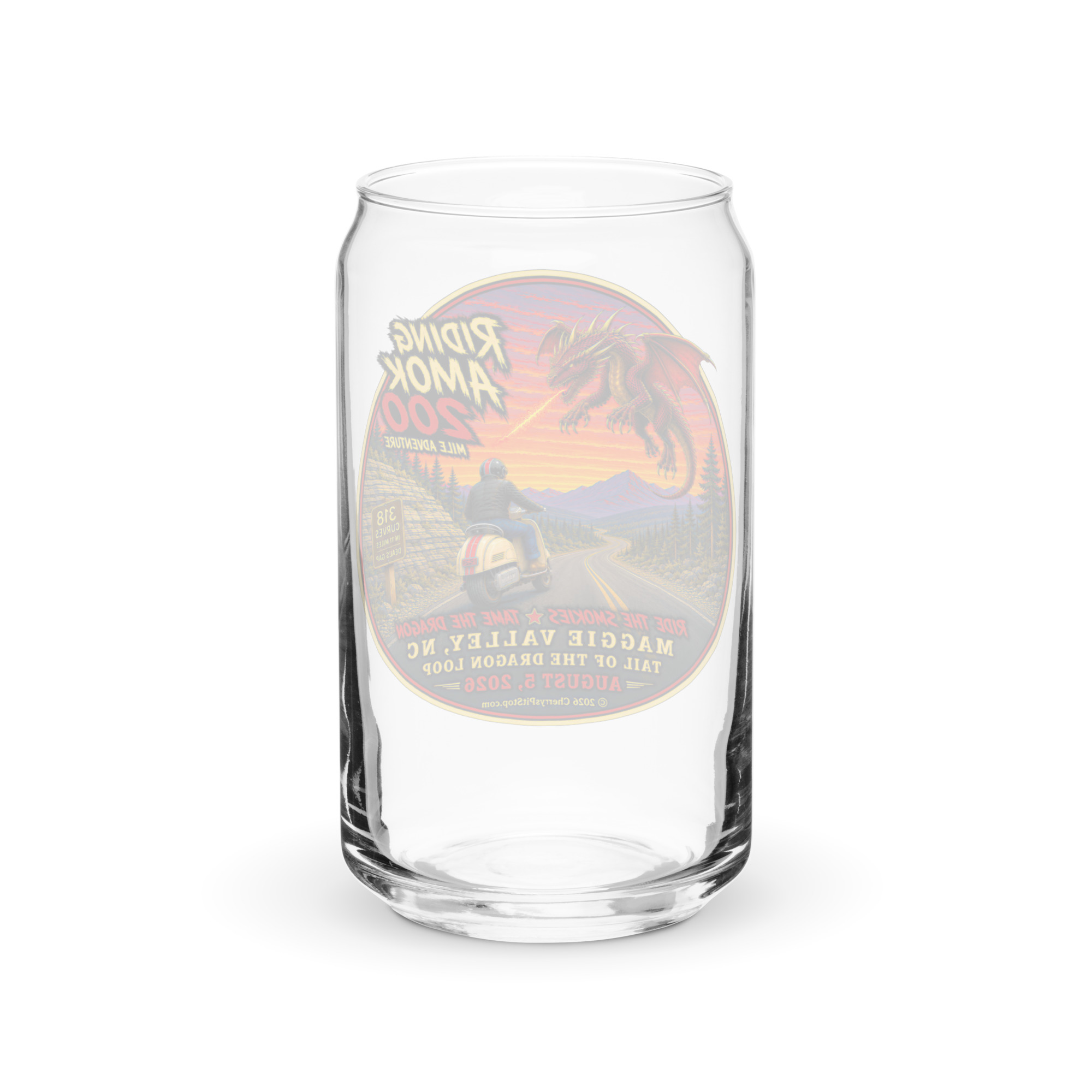 Dragon 200 Can-Shaped Glass with Bamboo Lid & Straw – 16 oz - Image 6