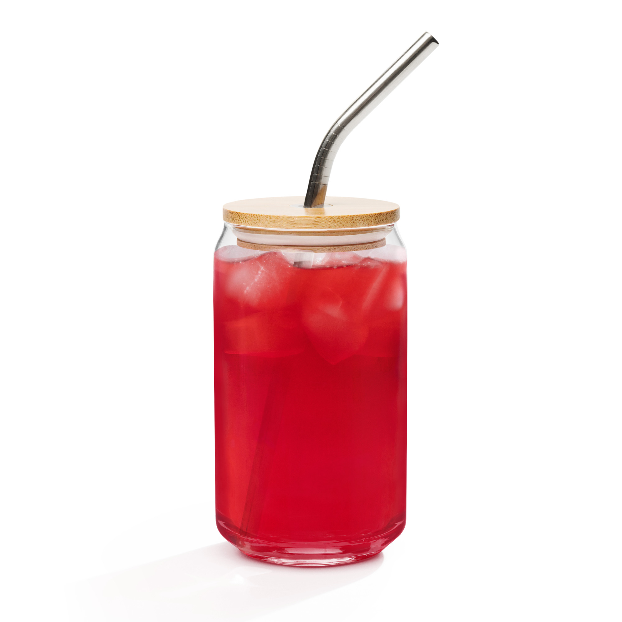 Dragon 200 Can-Shaped Glass with Bamboo Lid & Straw – 16 oz - Image 10