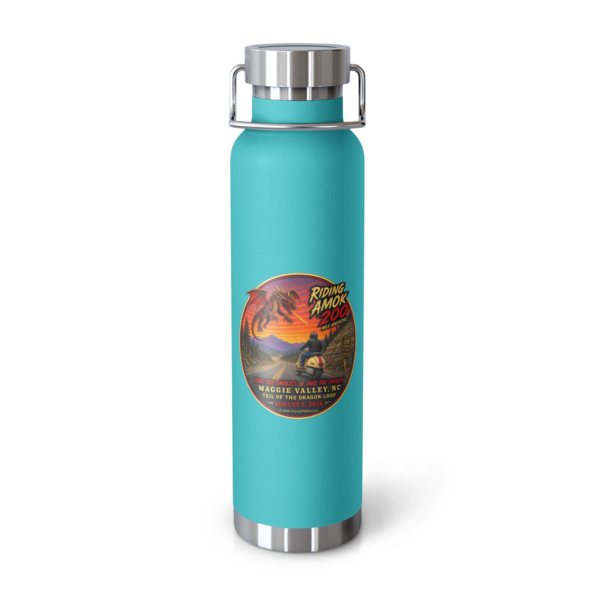 Dragon 200 Copper Vacuum Insulated Bottle – 22 oz - Image 2