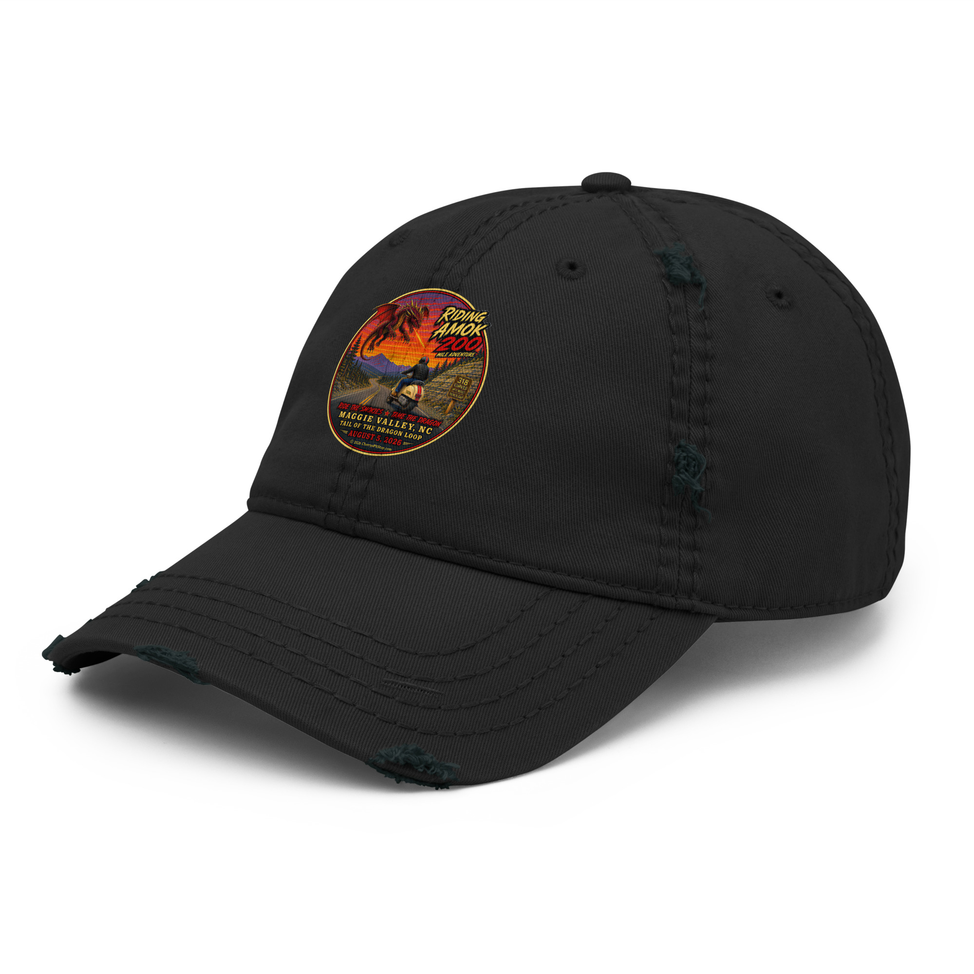 Dragon 200 Distressed Dad Hat - Image 13