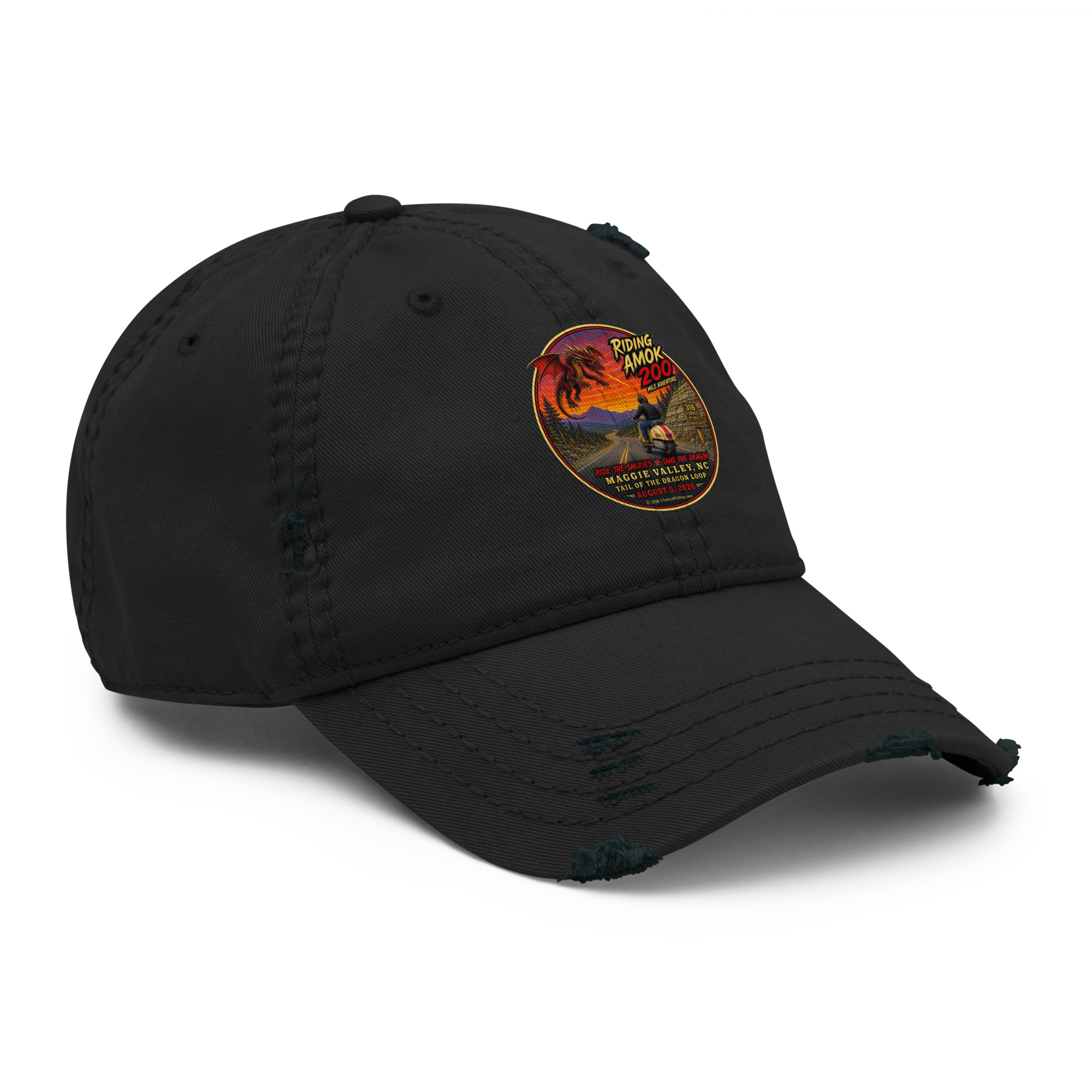 Dragon 200 Distressed Dad Hat - Image 9