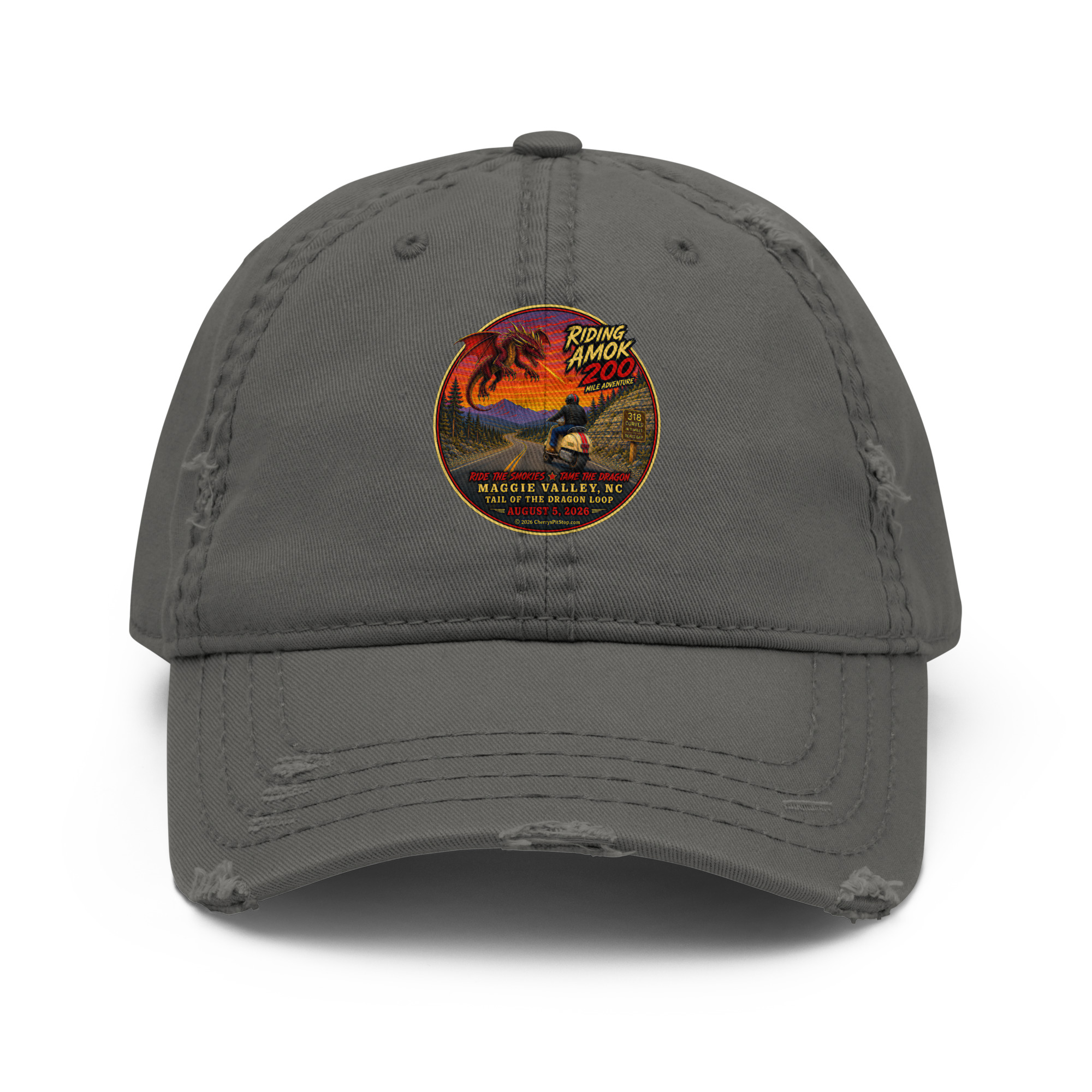 Dragon 200 Distressed Dad Hat - Image 3