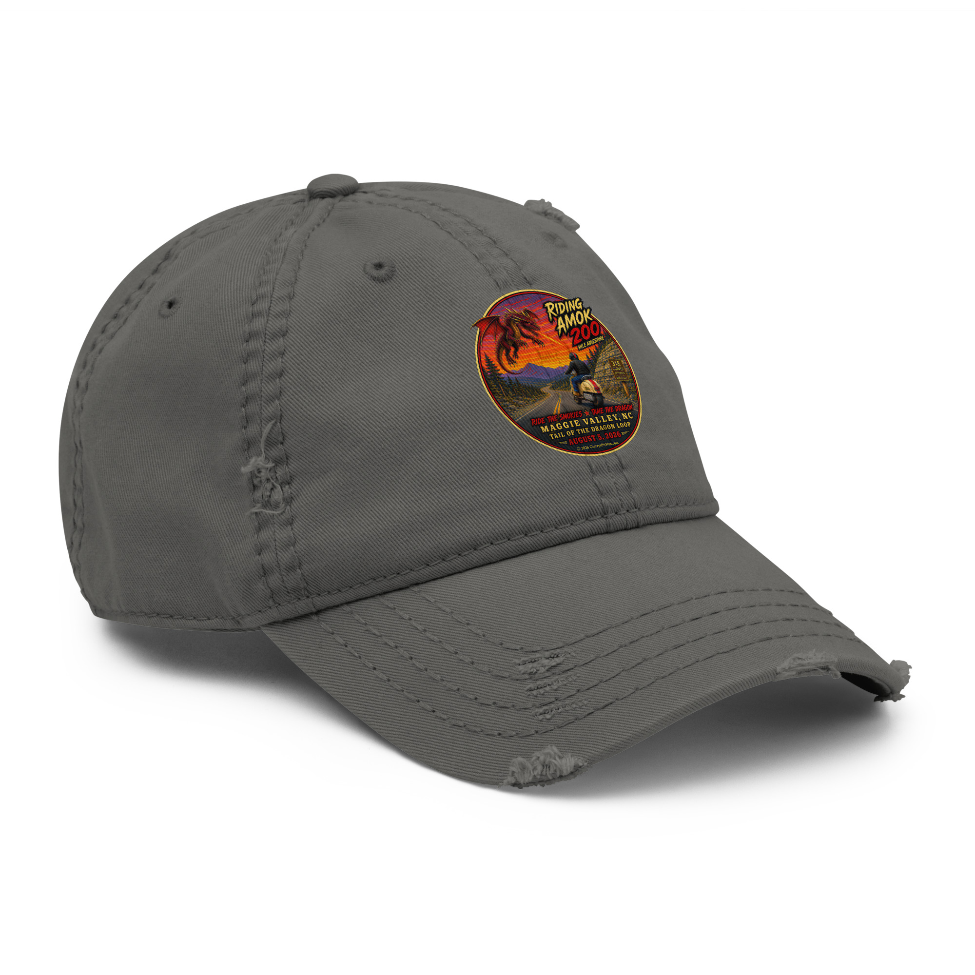 Dragon 200 Distressed Dad Hat - Image 11