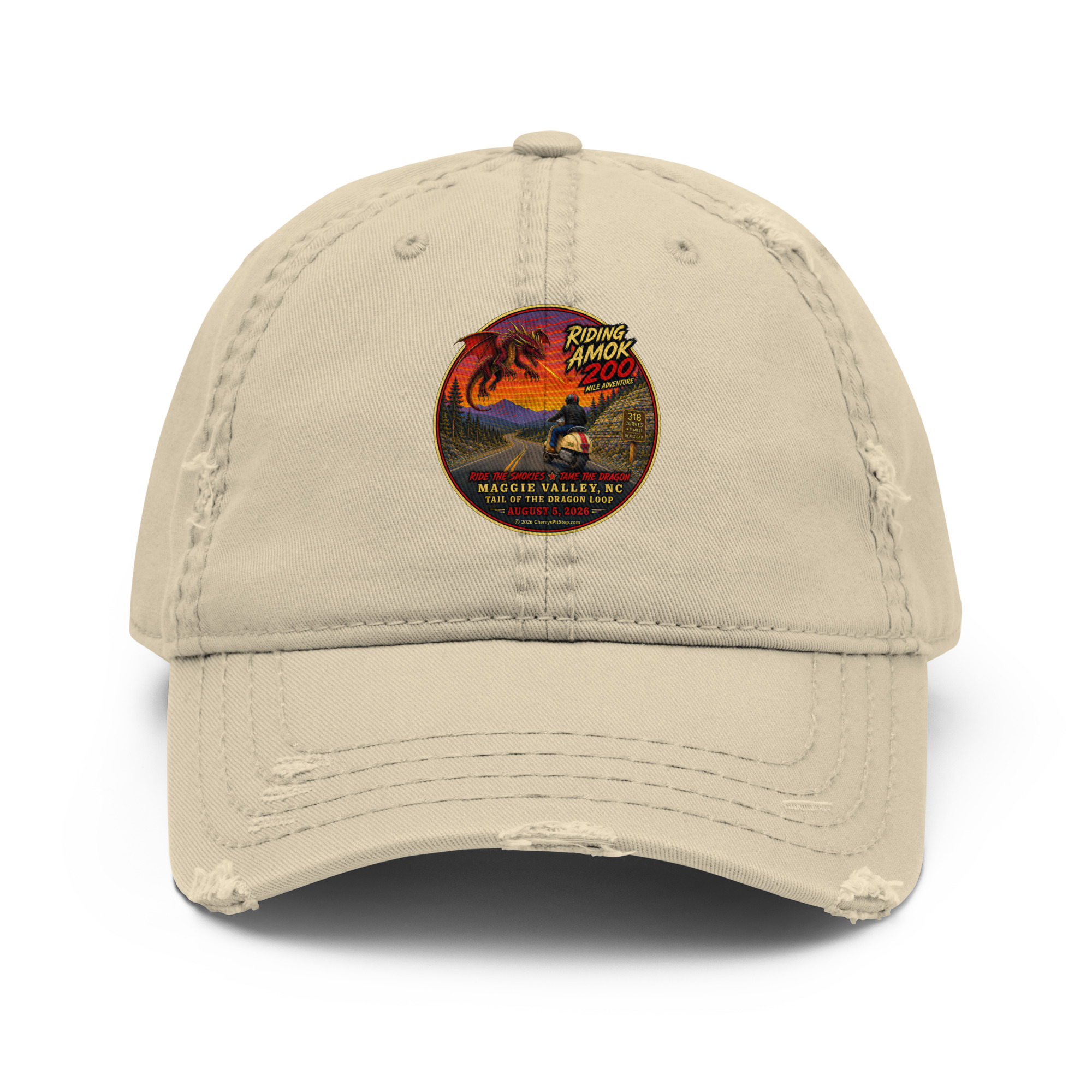 Dragon 200 Distressed Dad Hat - Image 4