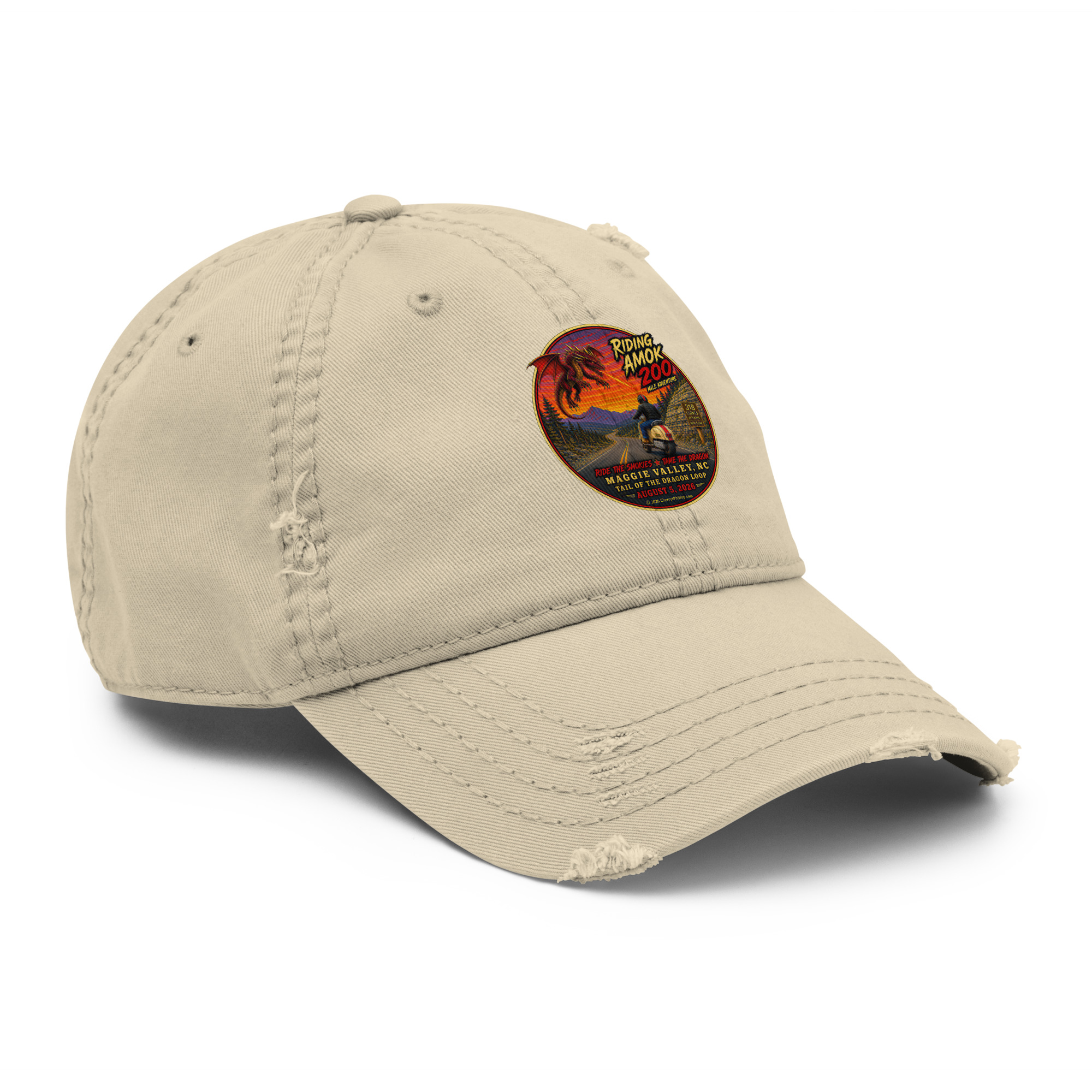 Dragon 200 Distressed Dad Hat - Image 12