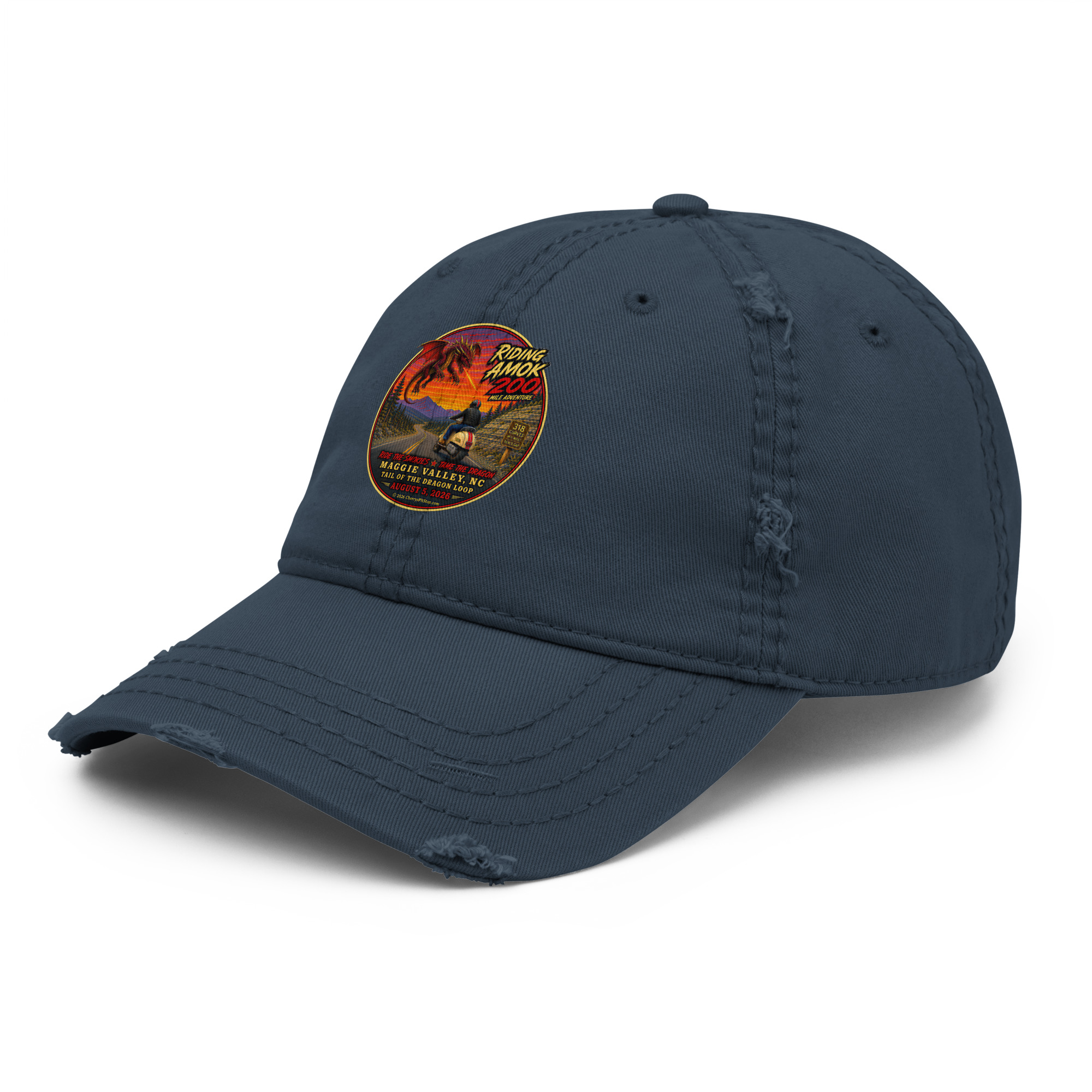 Dragon 200 Distressed Dad Hat - Image 14