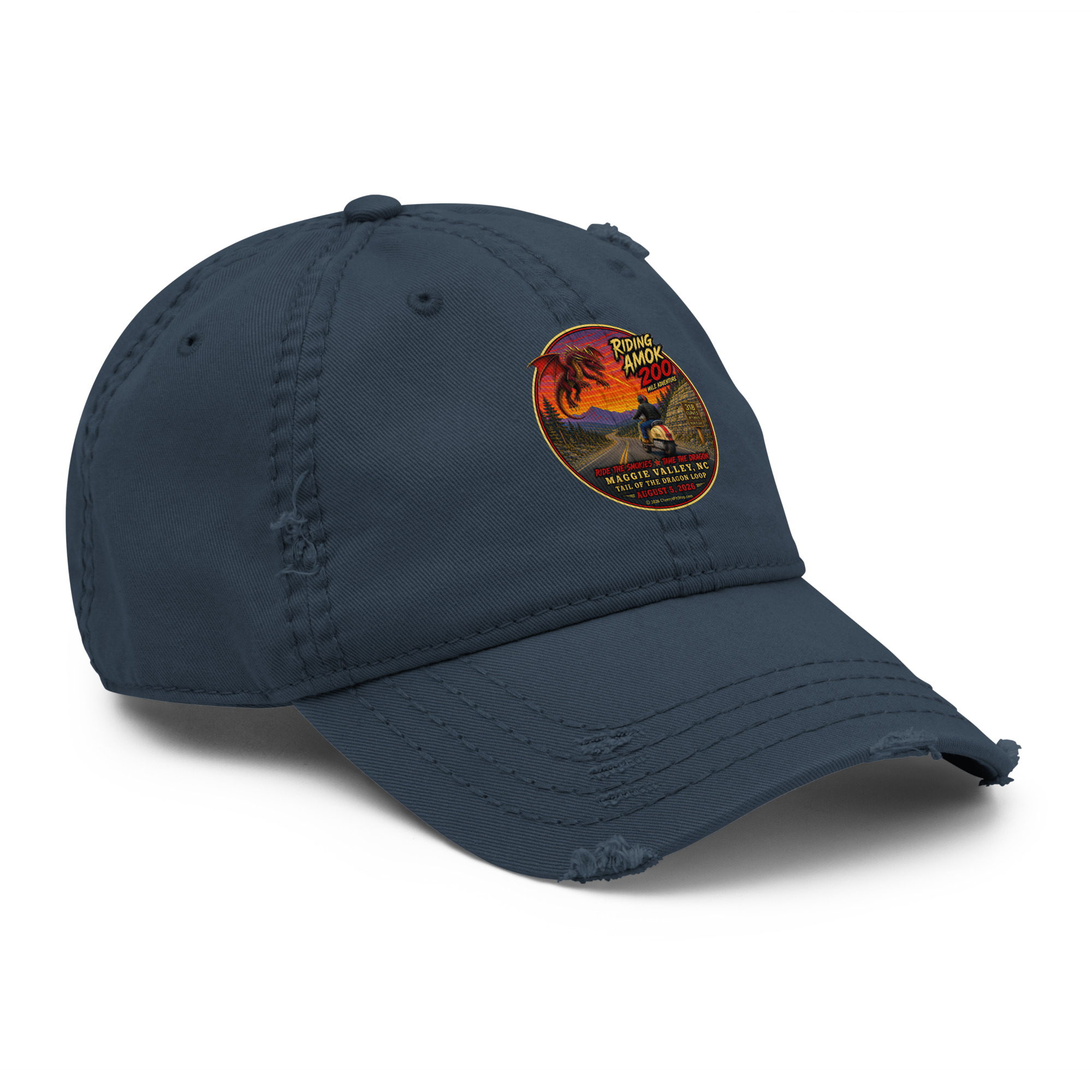 Dragon 200 Distressed Dad Hat - Image 10