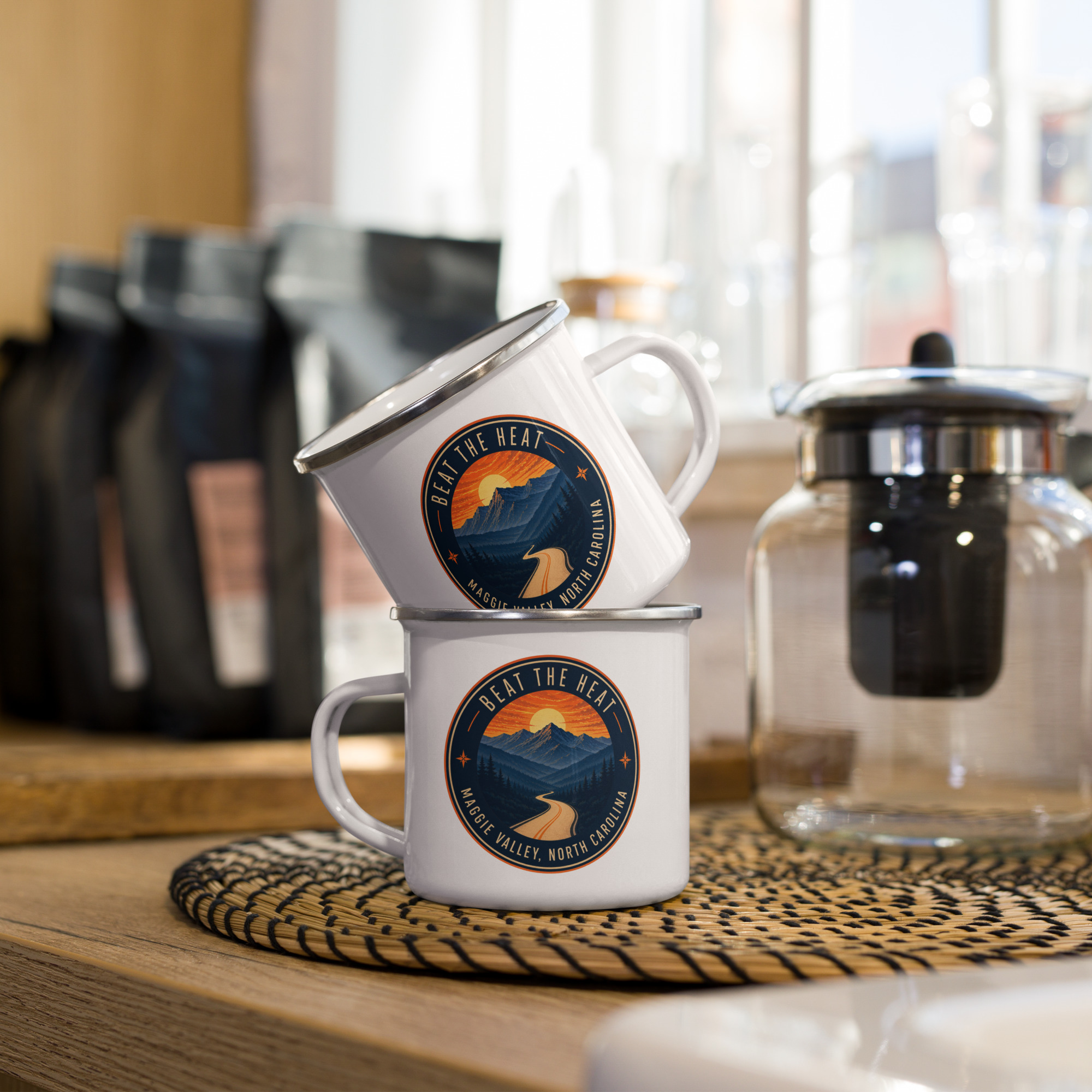 Beat the Heat | Maggie Valley Enamel Mug - Image 5