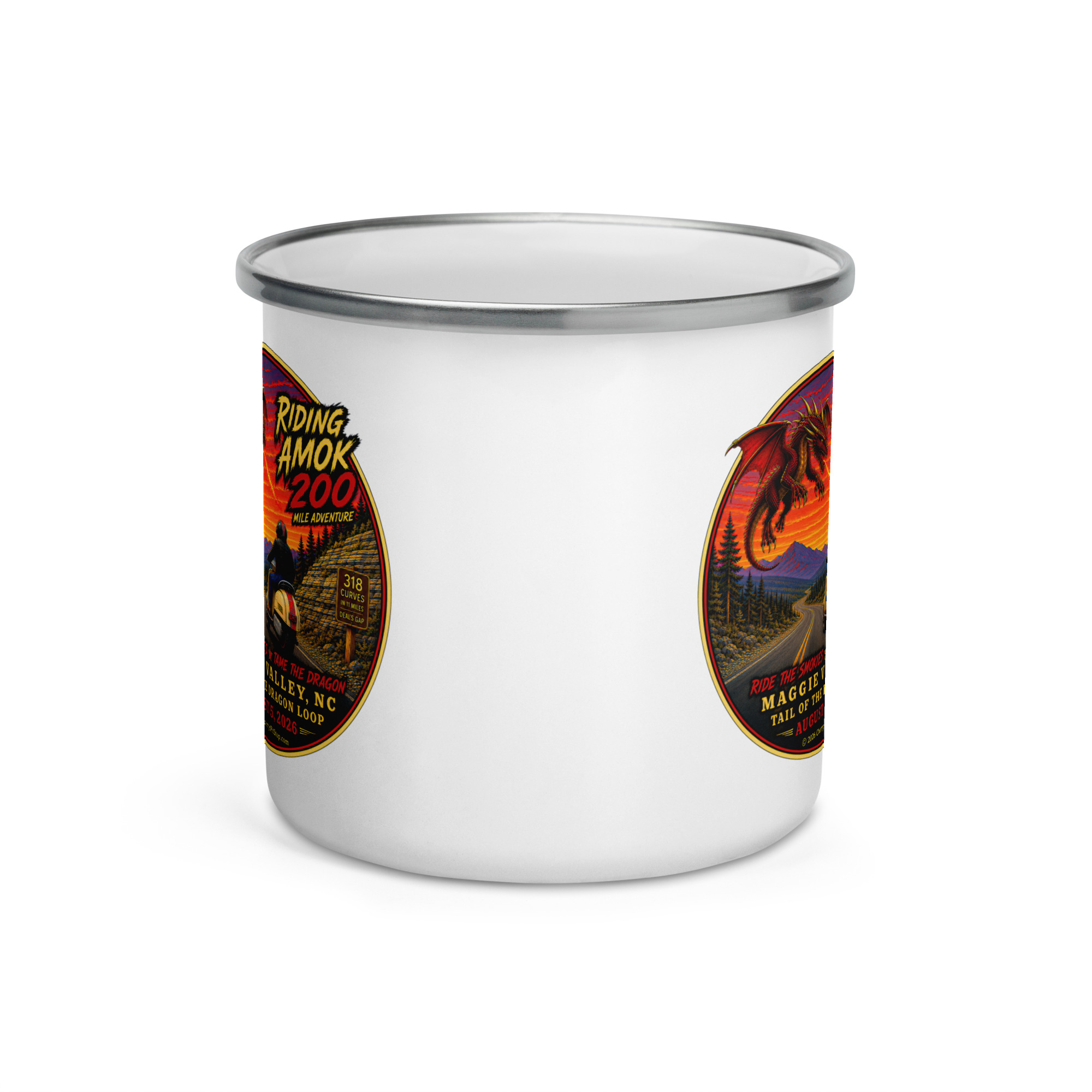 Dragon 200 Enamel Camp Mug – 12 oz - Image 4