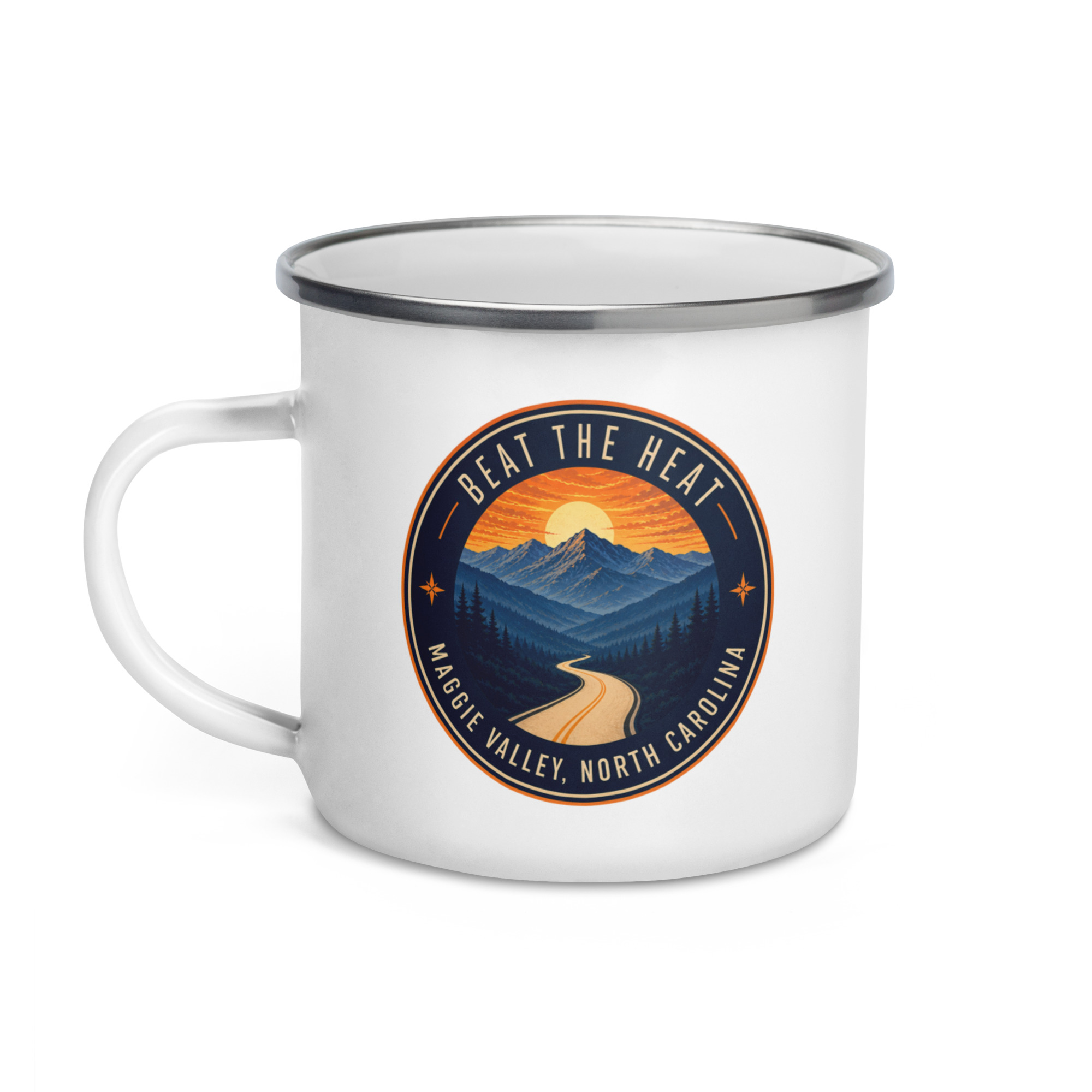 Beat the Heat | Maggie Valley Enamel Mug - Image 2