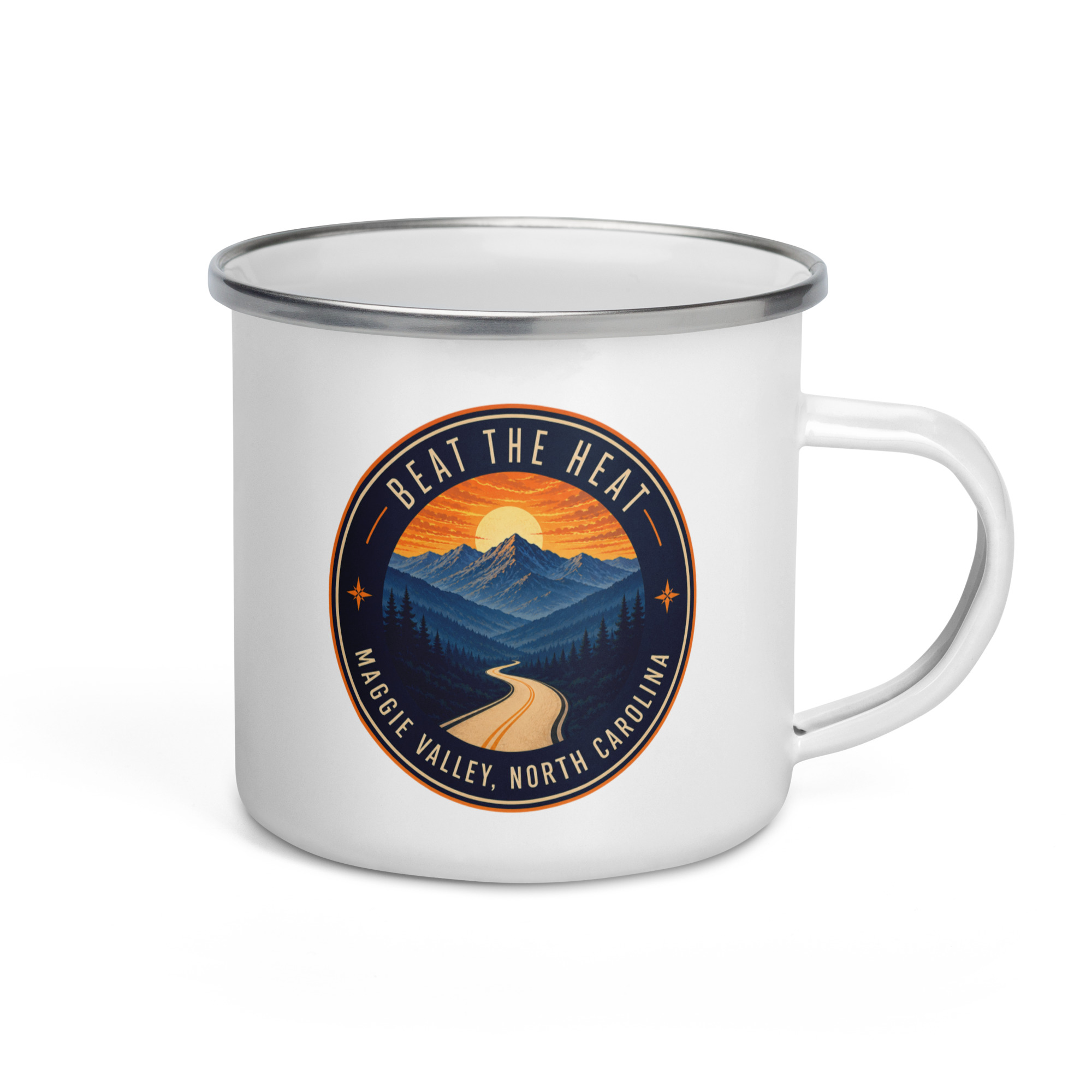 Beat the Heat | Maggie Valley Enamel Mug
