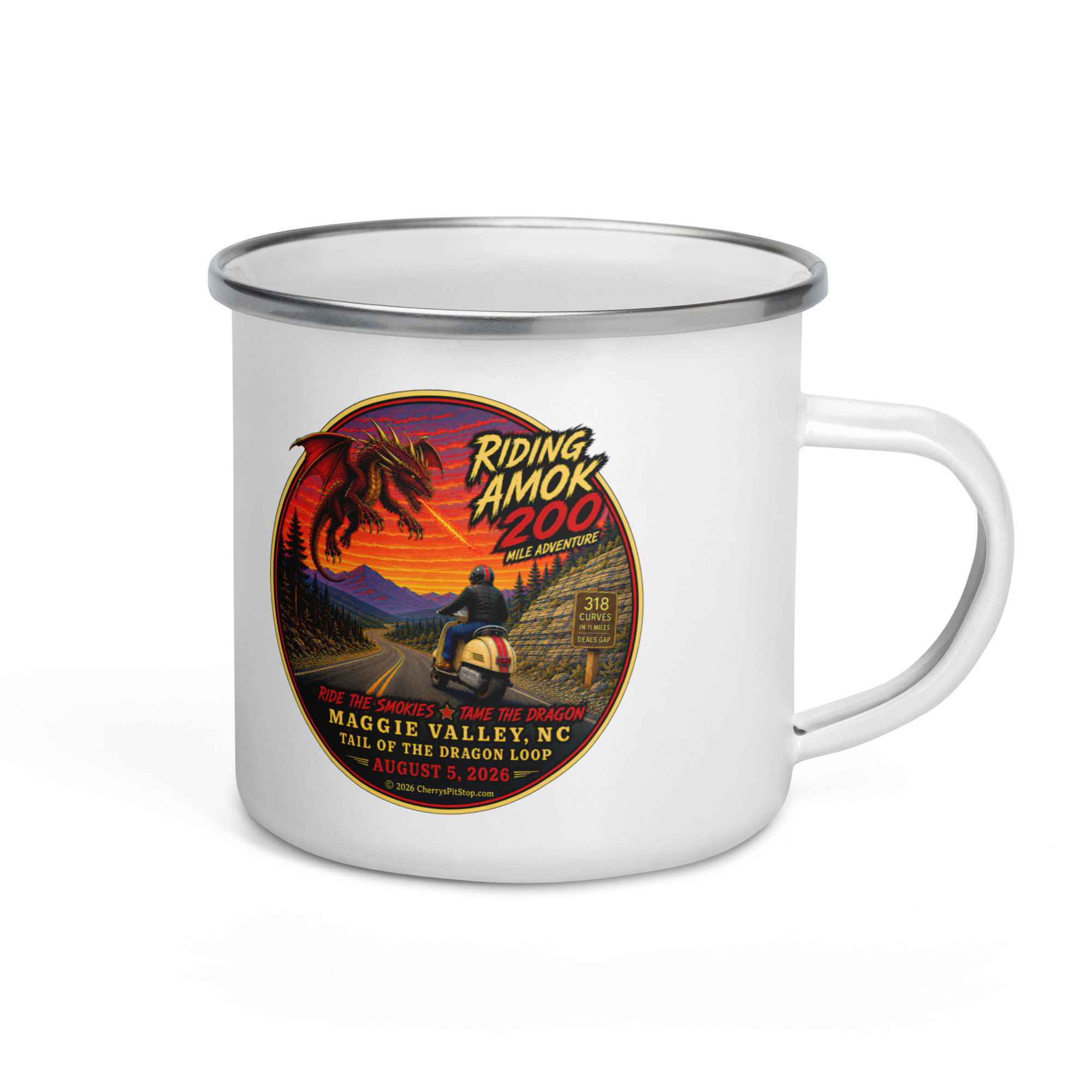 Dragon 200 Enamel Camp Mug – 12 oz - Image 3