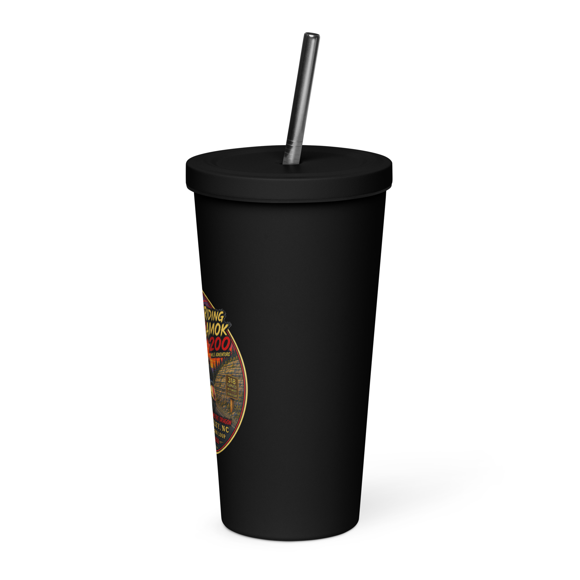 Dragon 200 Insulated Tumbler with Straw – 20 oz - Image 2
