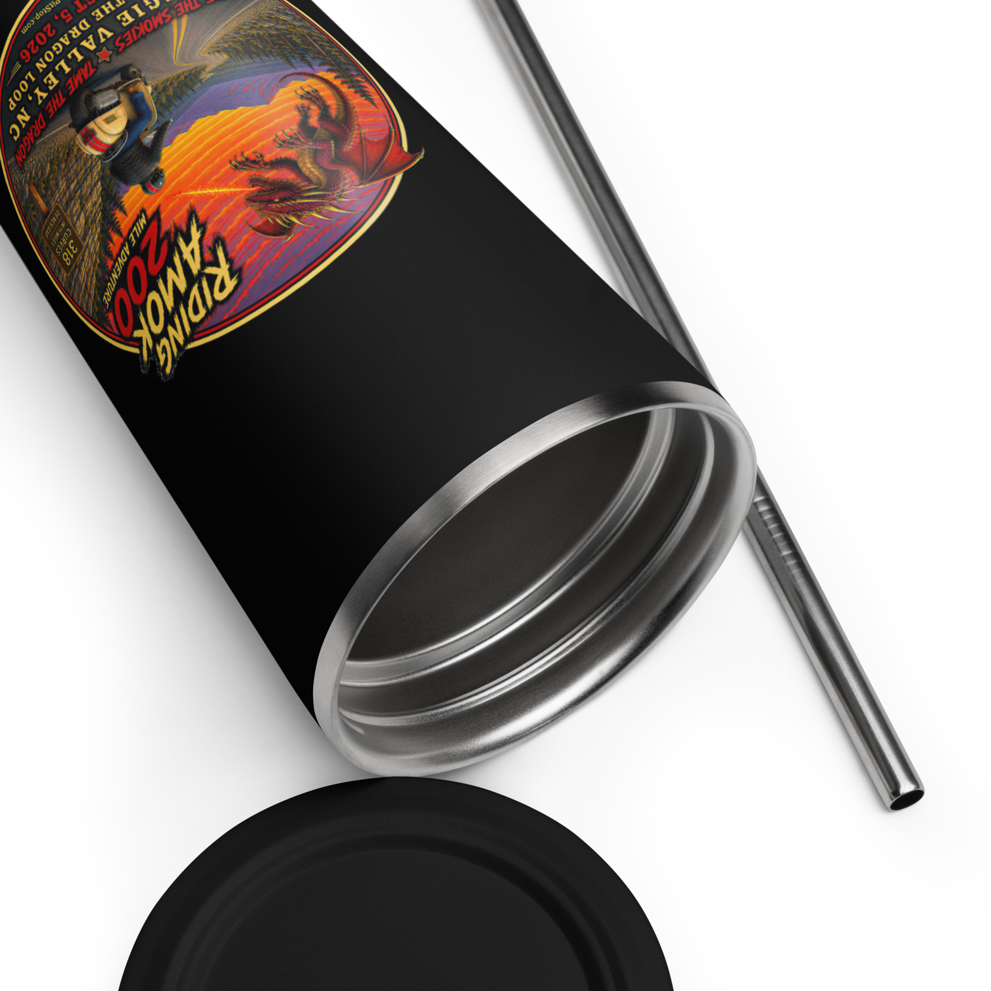 Dragon 200 Insulated Tumbler with Straw – 20 oz - Image 8