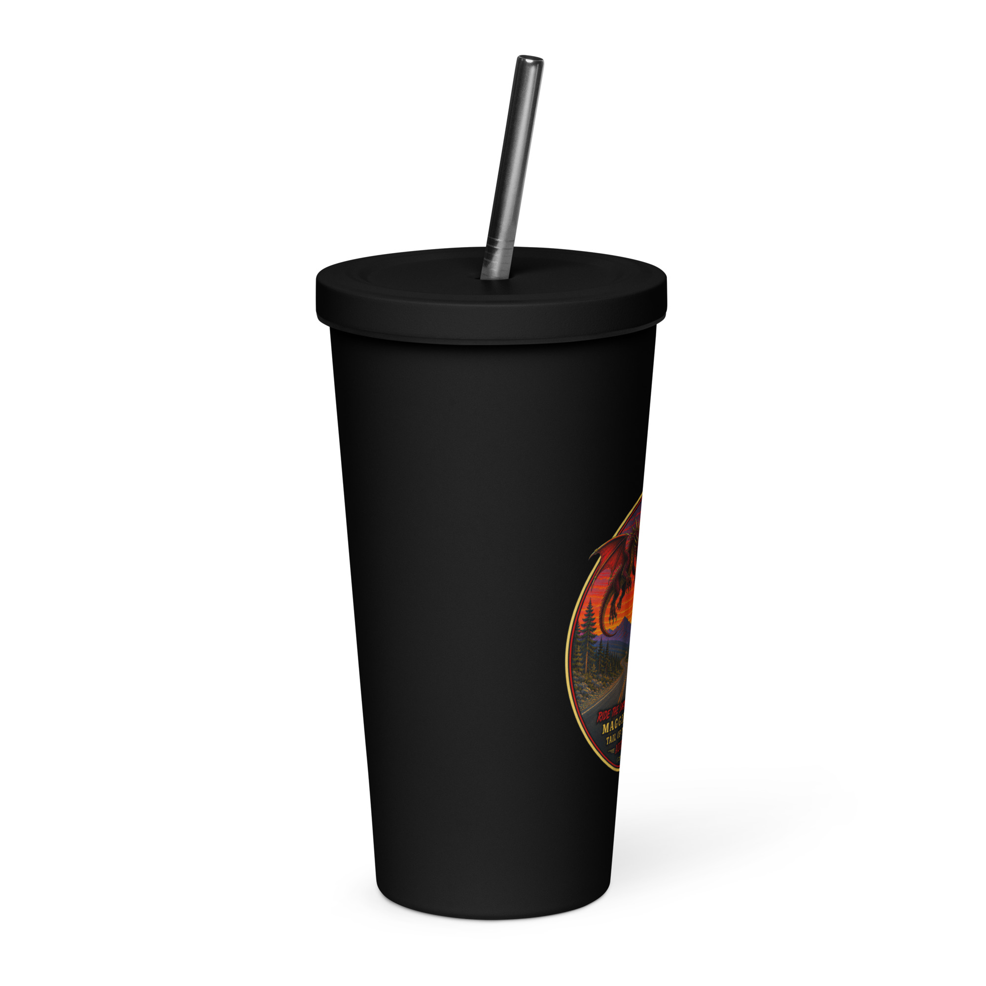 Dragon 200 Insulated Tumbler with Straw – 20 oz - Image 3
