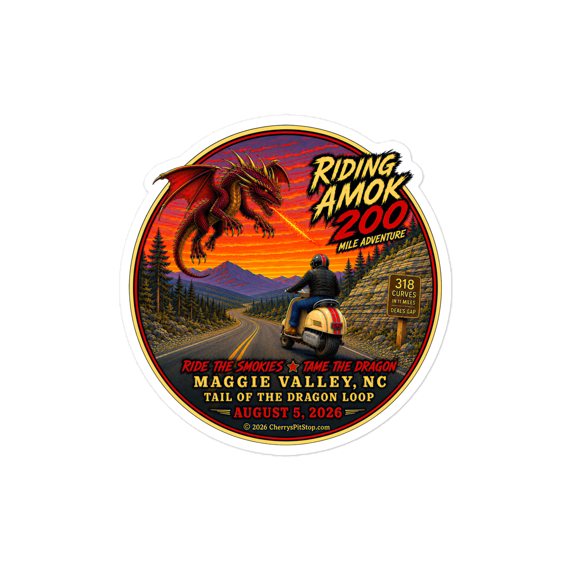 Dragon 200 Premium Vinyl Decal - Image 3