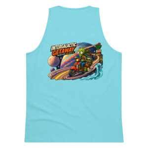 Outta Space, Intergalactic Getaway - Men's Premium Tank Top