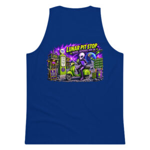 Outta Space, Lunar Pit Stop - Men’s Premium Tank Top