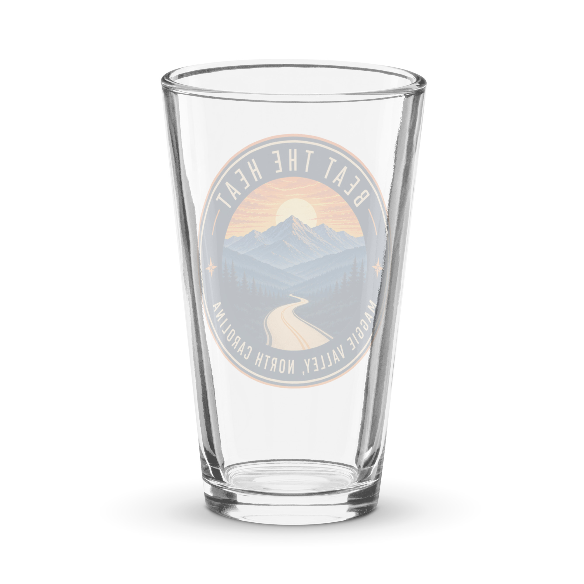 Beat the Heat | Maggie Valley Pint Glass – 16 oz - Image 2