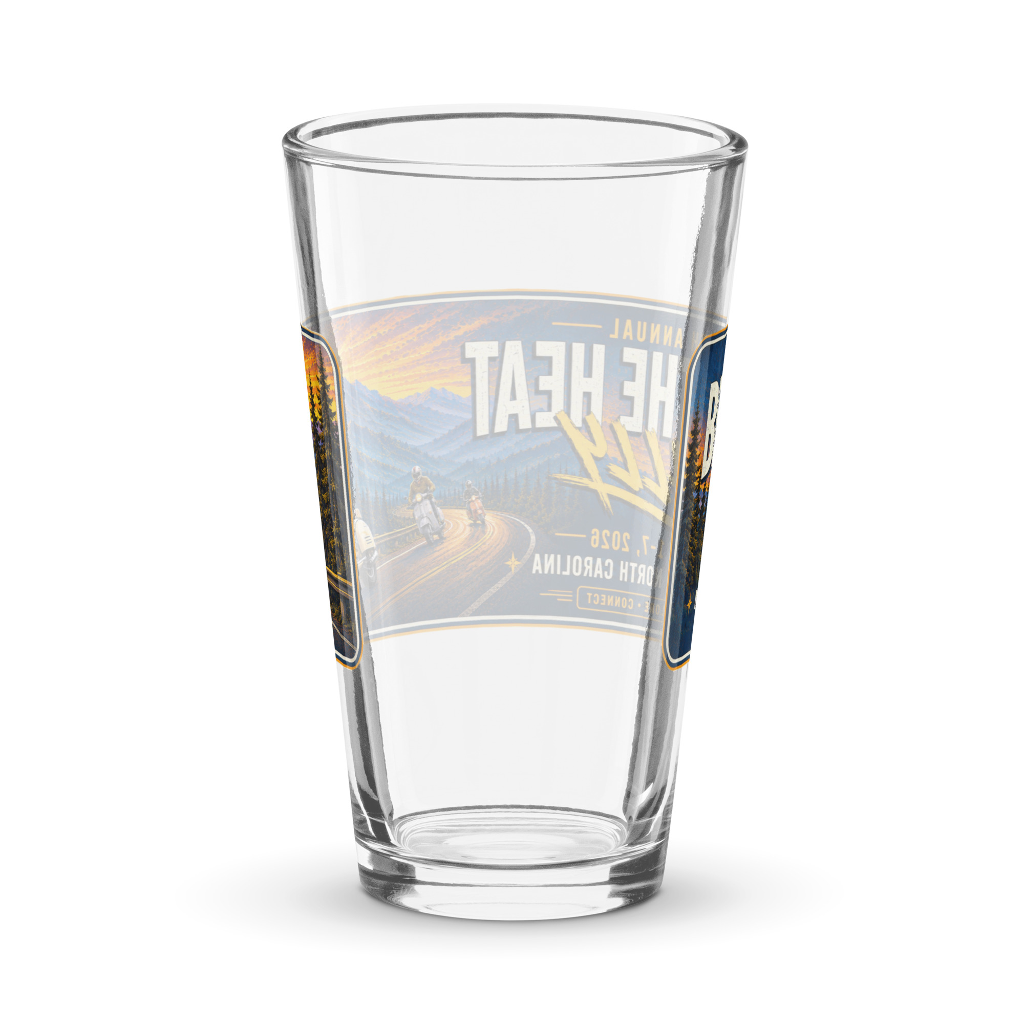 8th Annual Beat the Heat Commemorative Pint Glass – 16 oz - Image 2