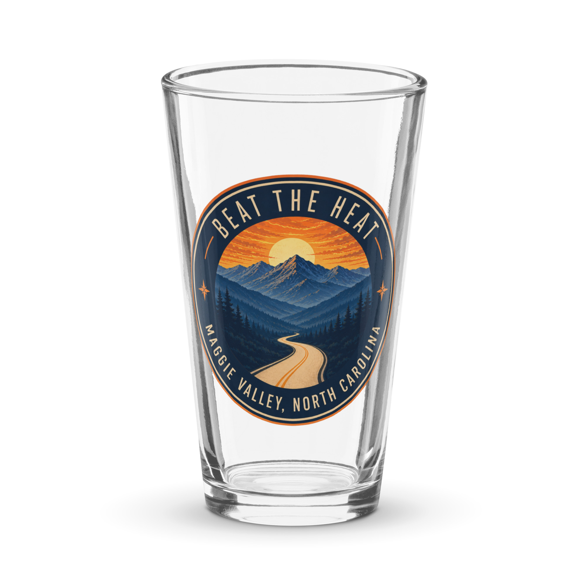 Beat the Heat | Maggie Valley Pint Glass – 16 oz