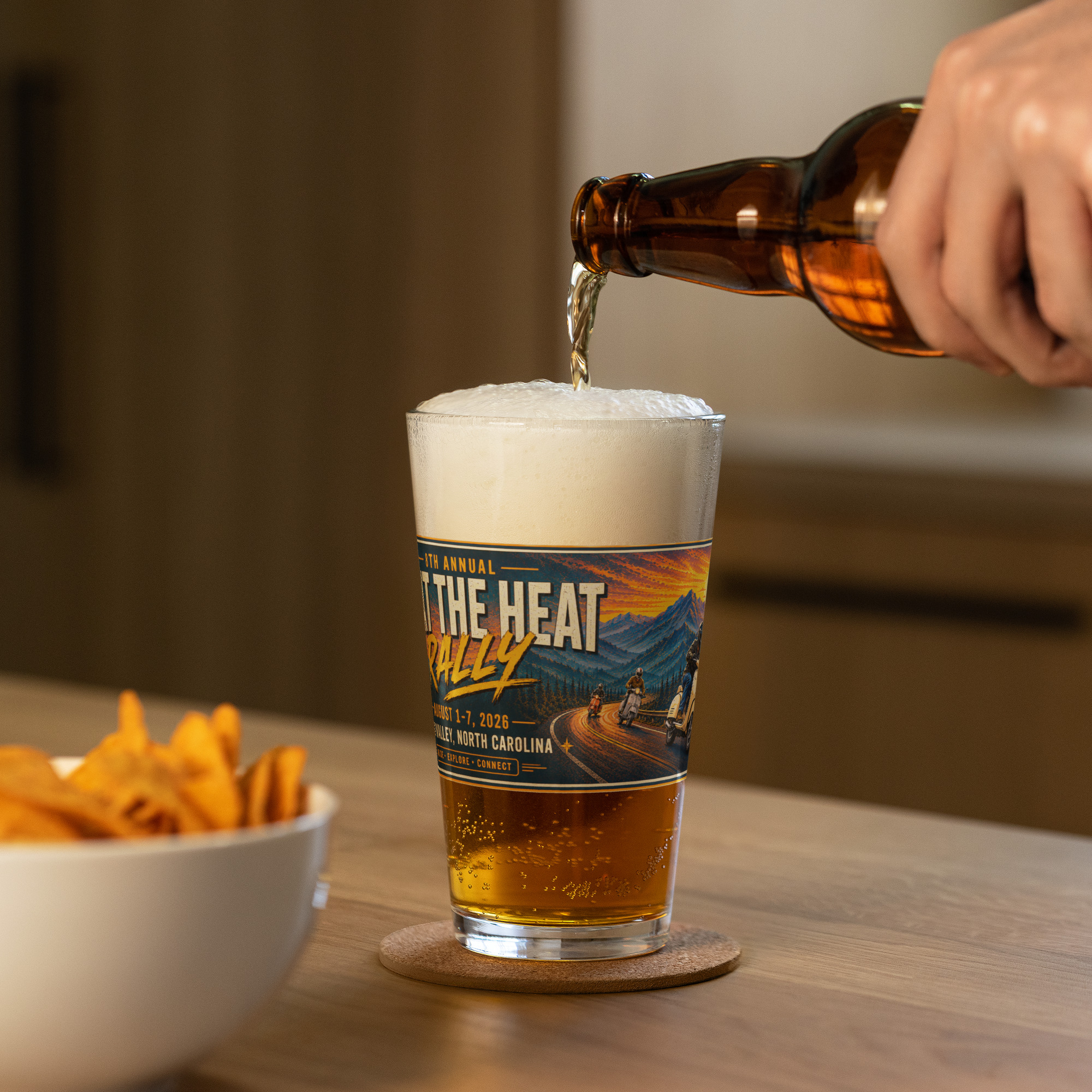 8th Annual Beat the Heat Commemorative Pint Glass – 16 oz - Image 5