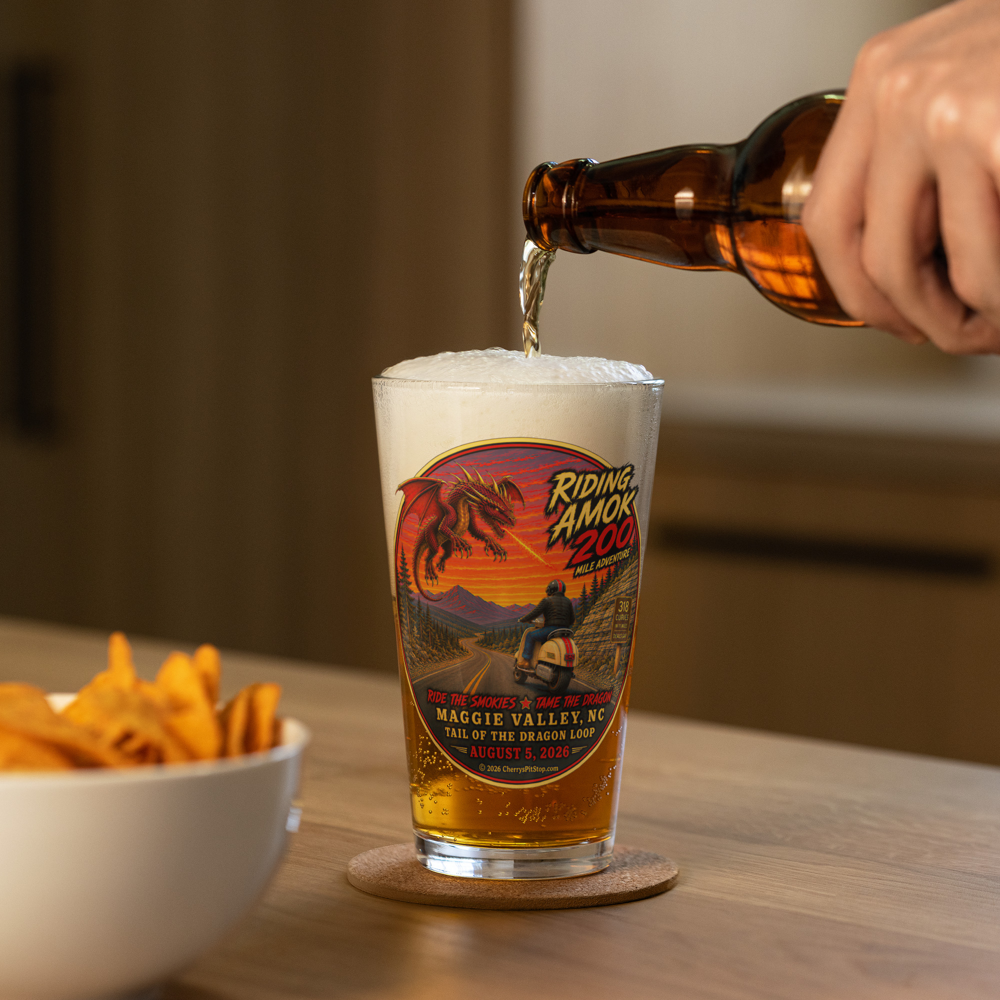 Dragon 200 Shaker Pint Glass – 16 oz - Image 6