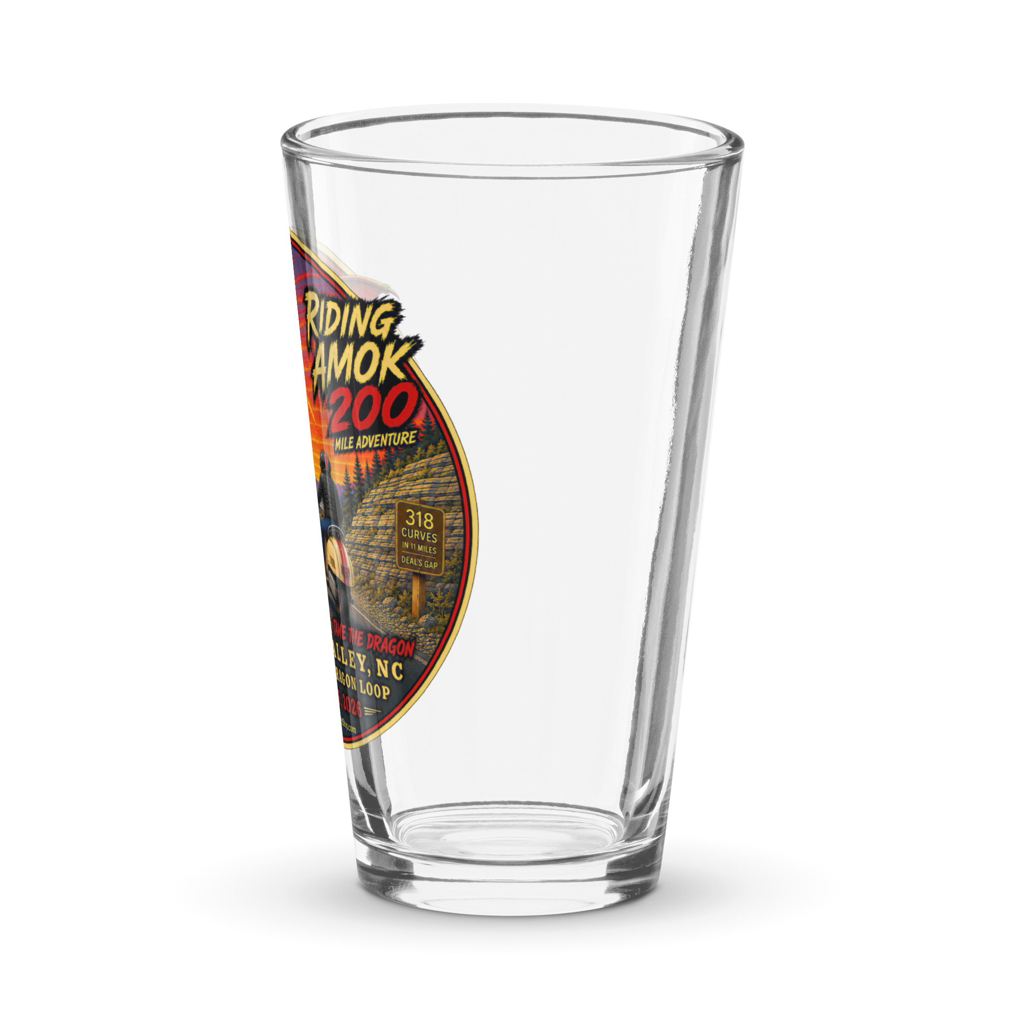 Dragon 200 Shaker Pint Glass – 16 oz - Image 4