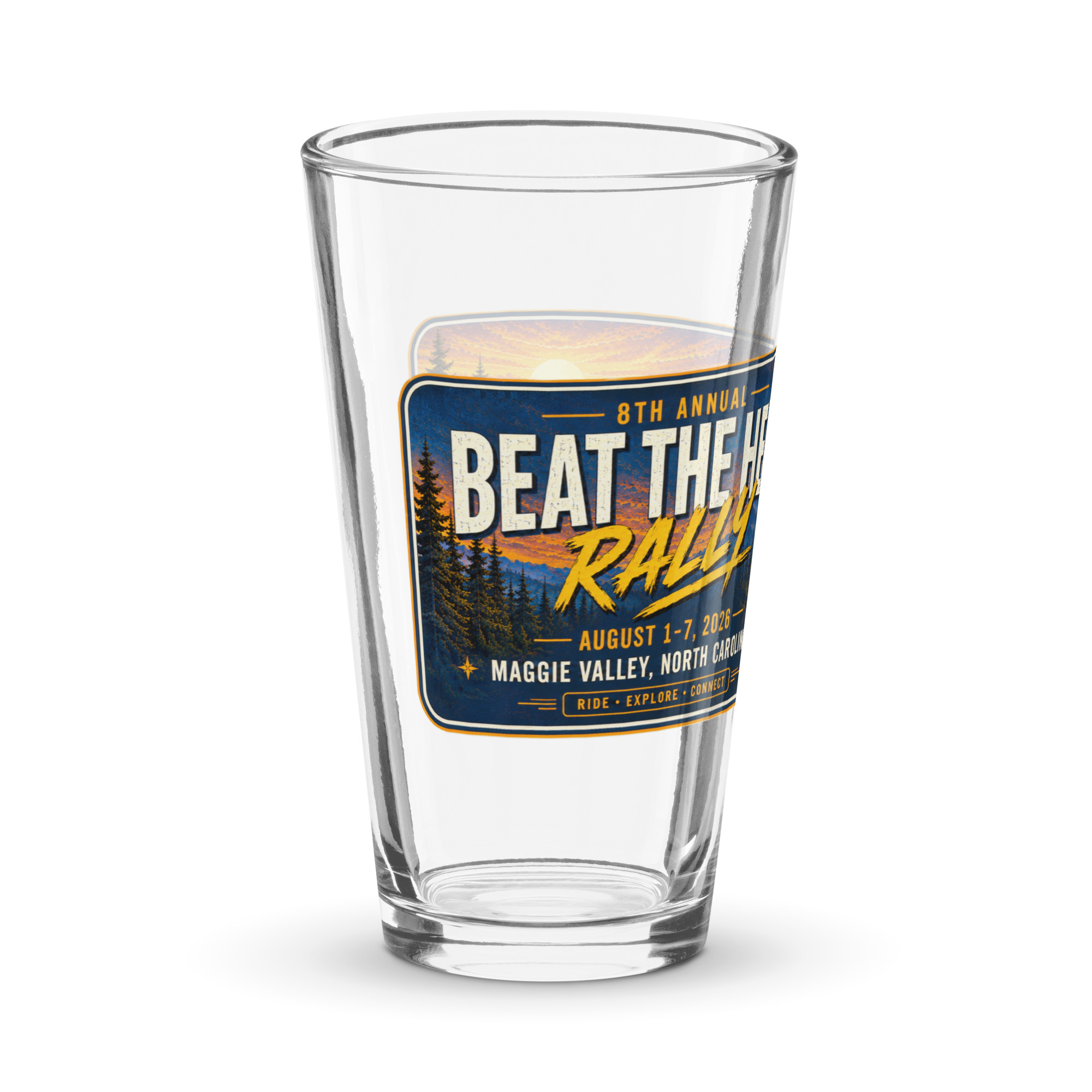 8th Annual Beat the Heat Commemorative Pint Glass – 16 oz - Image 3