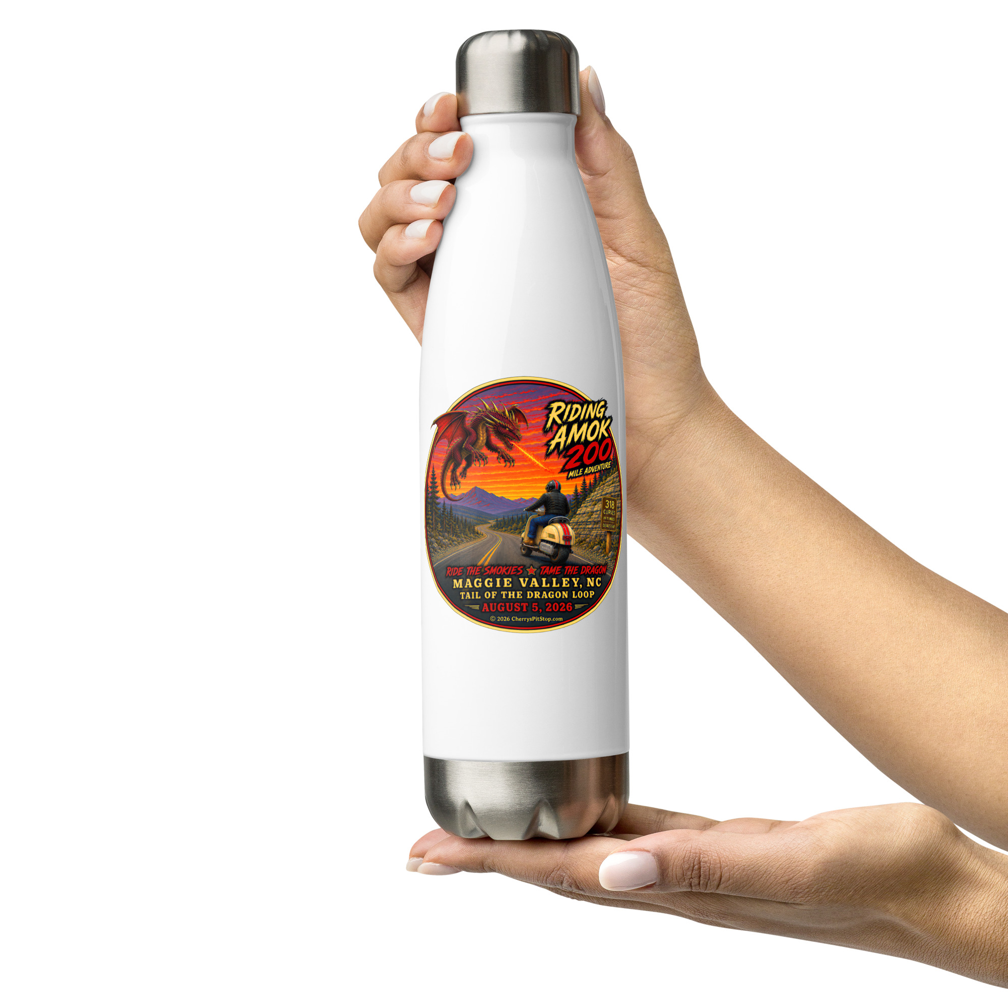 Dragon 200 Stainless Steel Water Bottle – 17 oz - Image 8