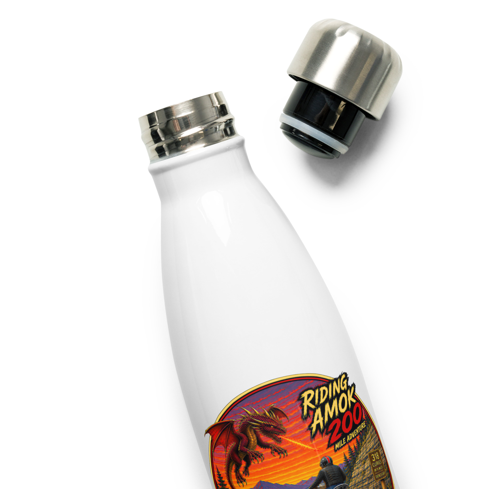 Dragon 200 Stainless Steel Water Bottle – 17 oz - Image 5