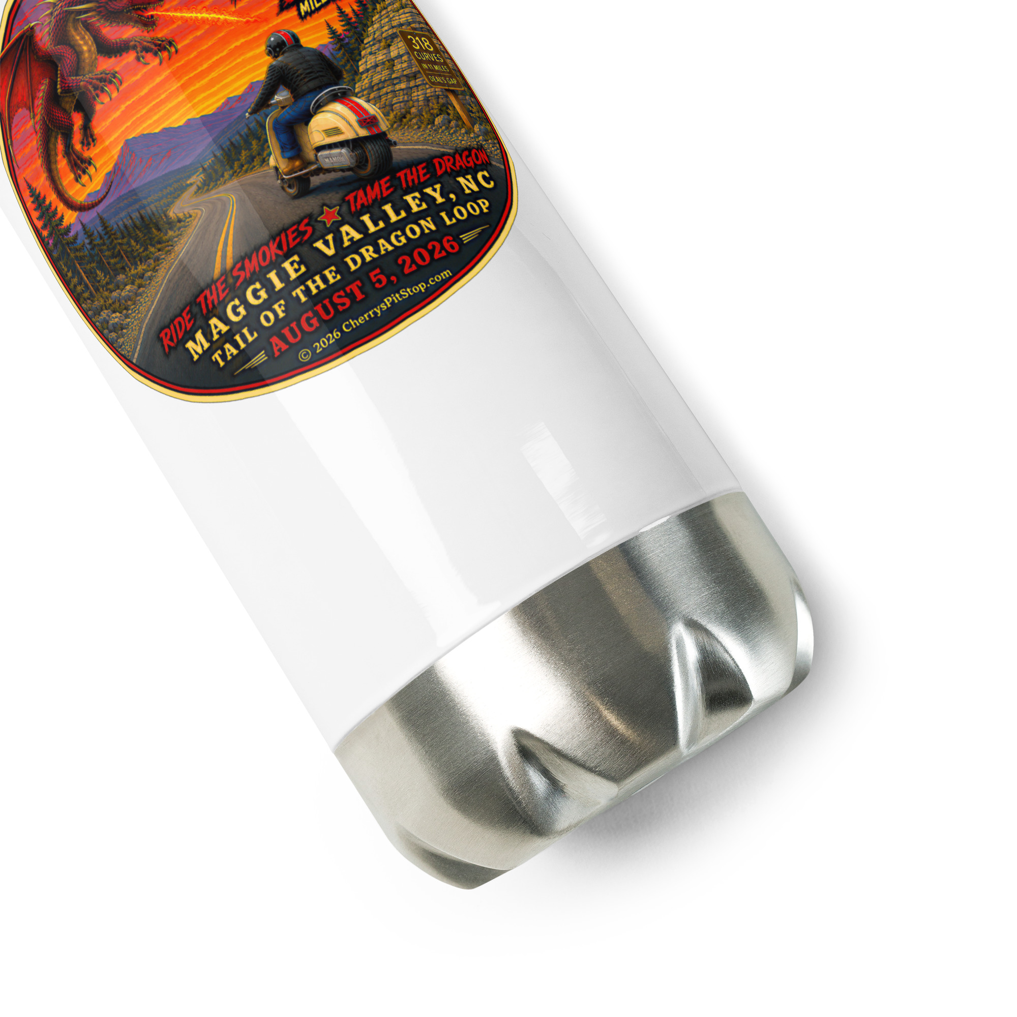 Dragon 200 Stainless Steel Water Bottle – 17 oz - Image 6