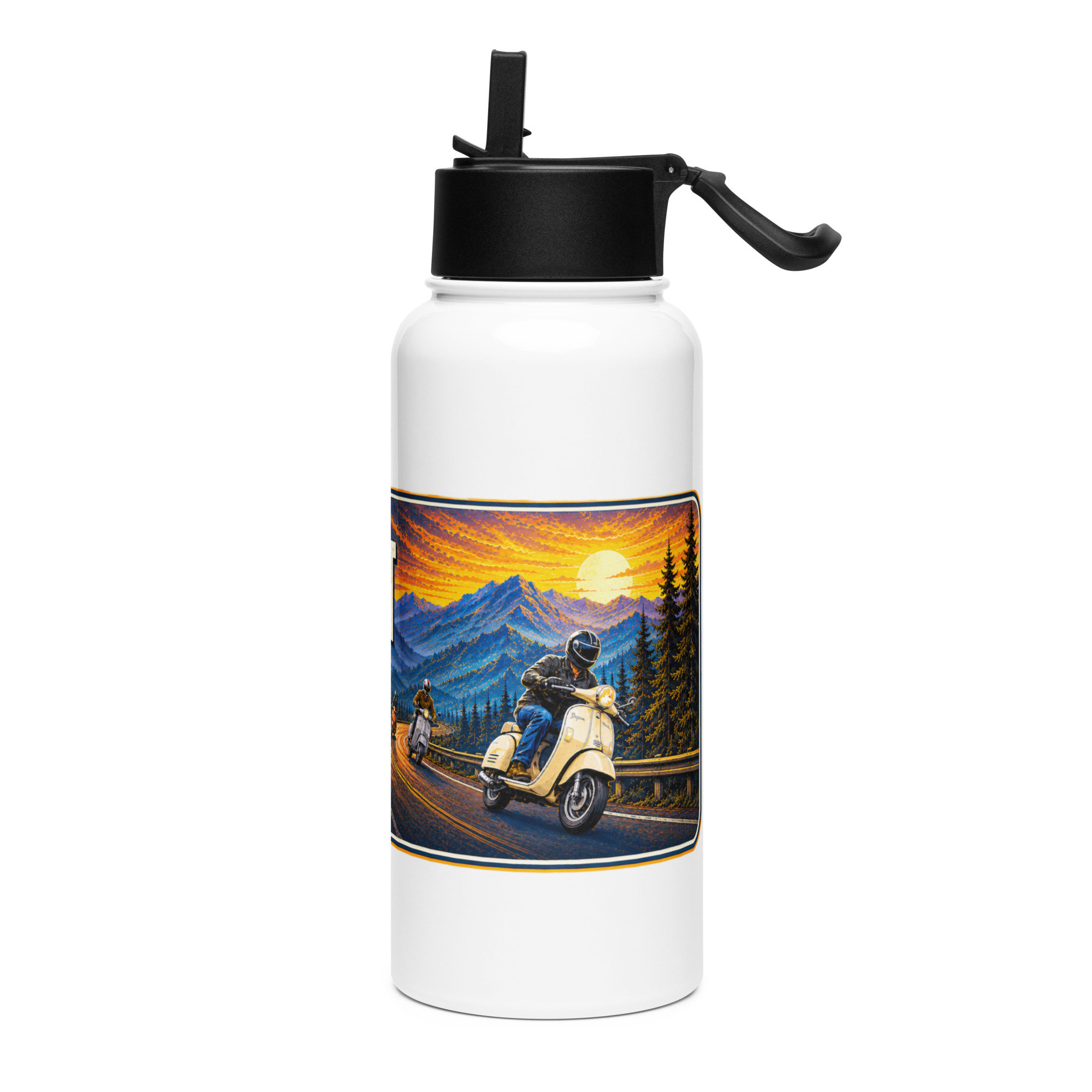 8th Annual Beat the Heat Stainless steel water bottle with a straw lid – 32 oz - Image 3