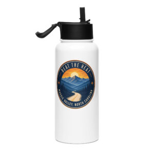 Beat the Heat | Maggie Valley Stainless steel water bottle with a straw lid – 32 oz