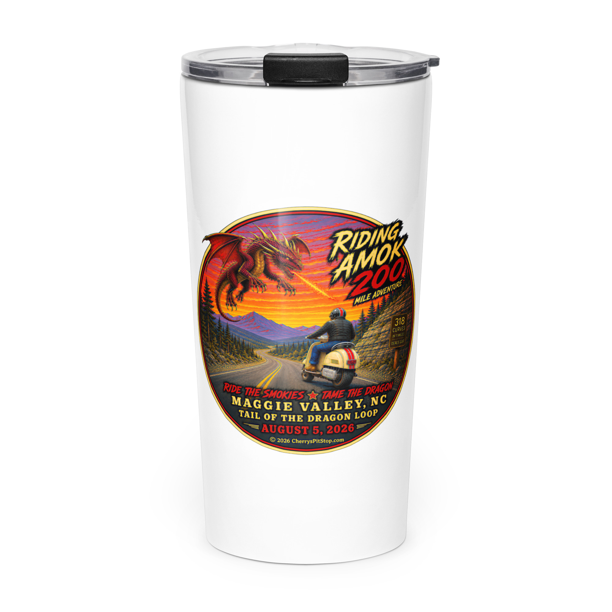 Dragon 200 Tapered Stainless Steel Tumbler – 20 oz
