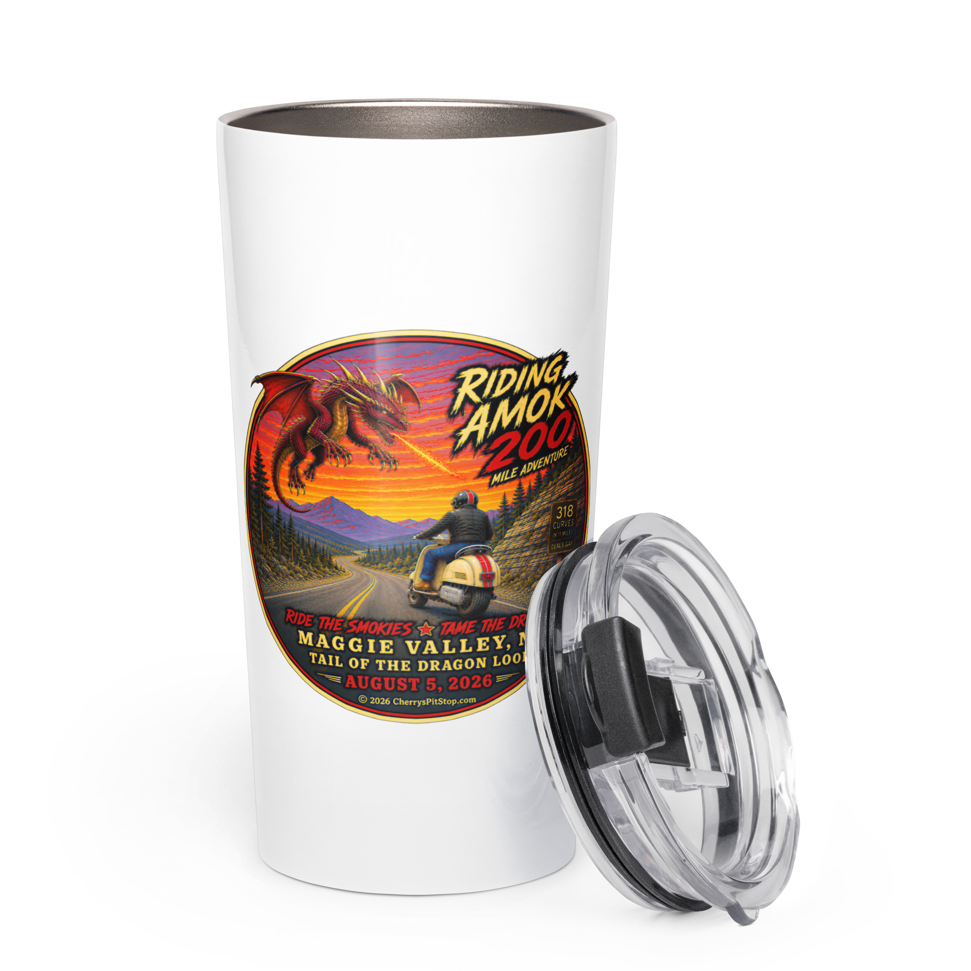 Dragon 200 Tapered Stainless Steel Tumbler – 20 oz - Image 5
