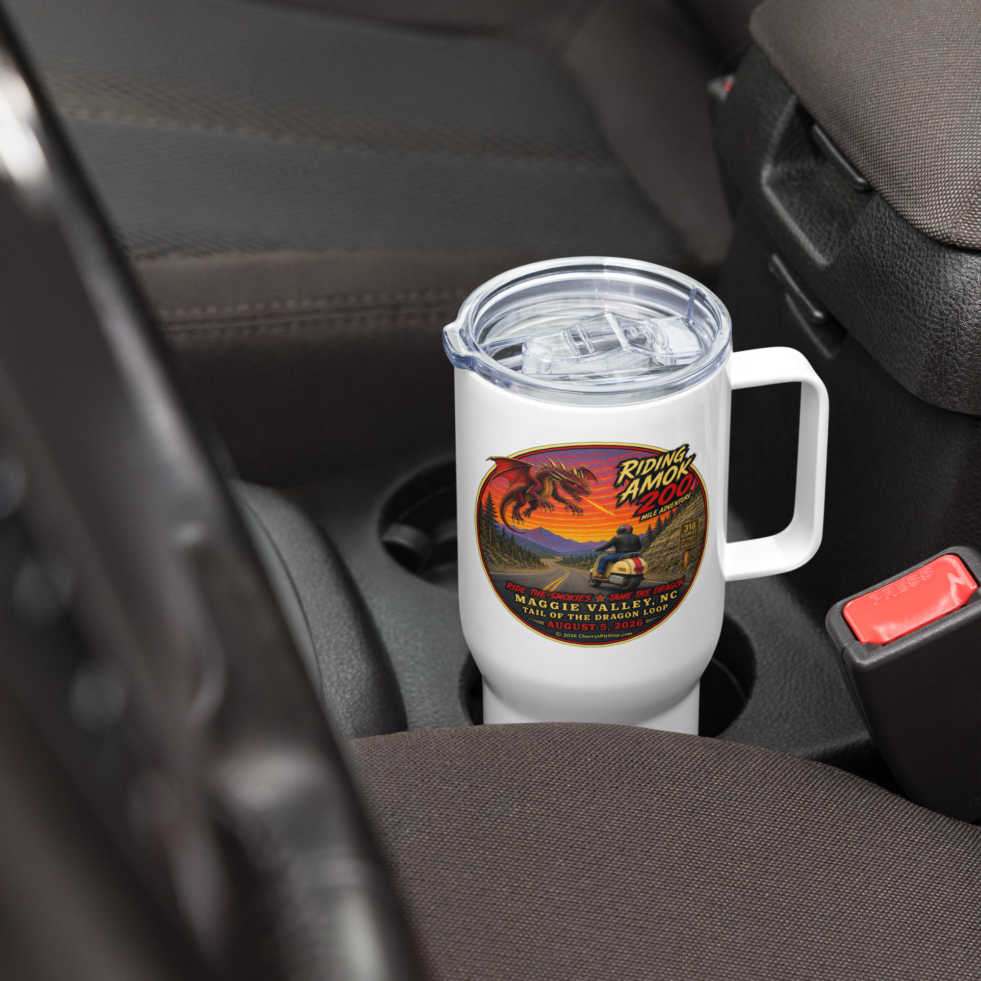 Dragon 200 Travel Mug with Handle - Image 8