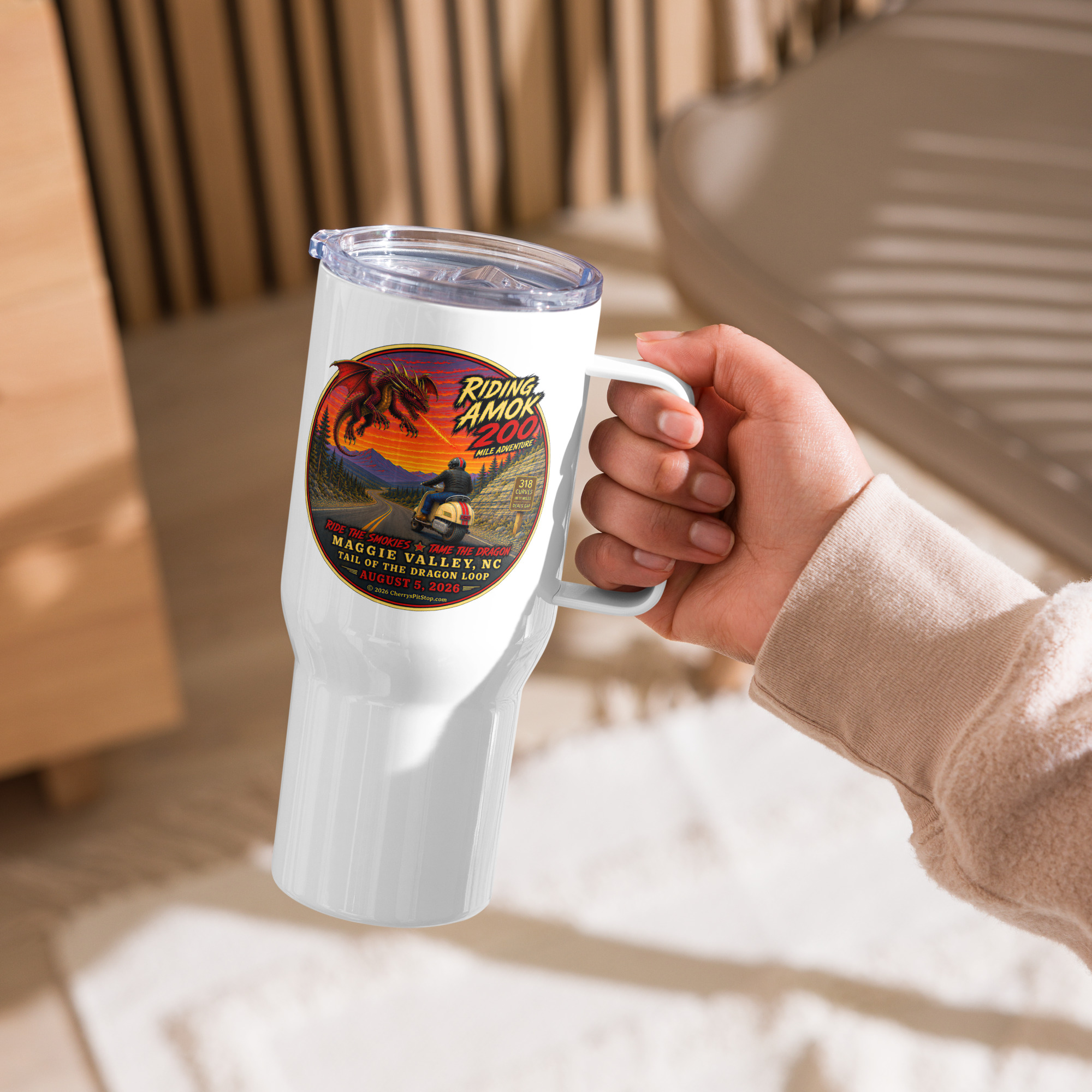 Dragon 200 Travel Mug with Handle - Image 9
