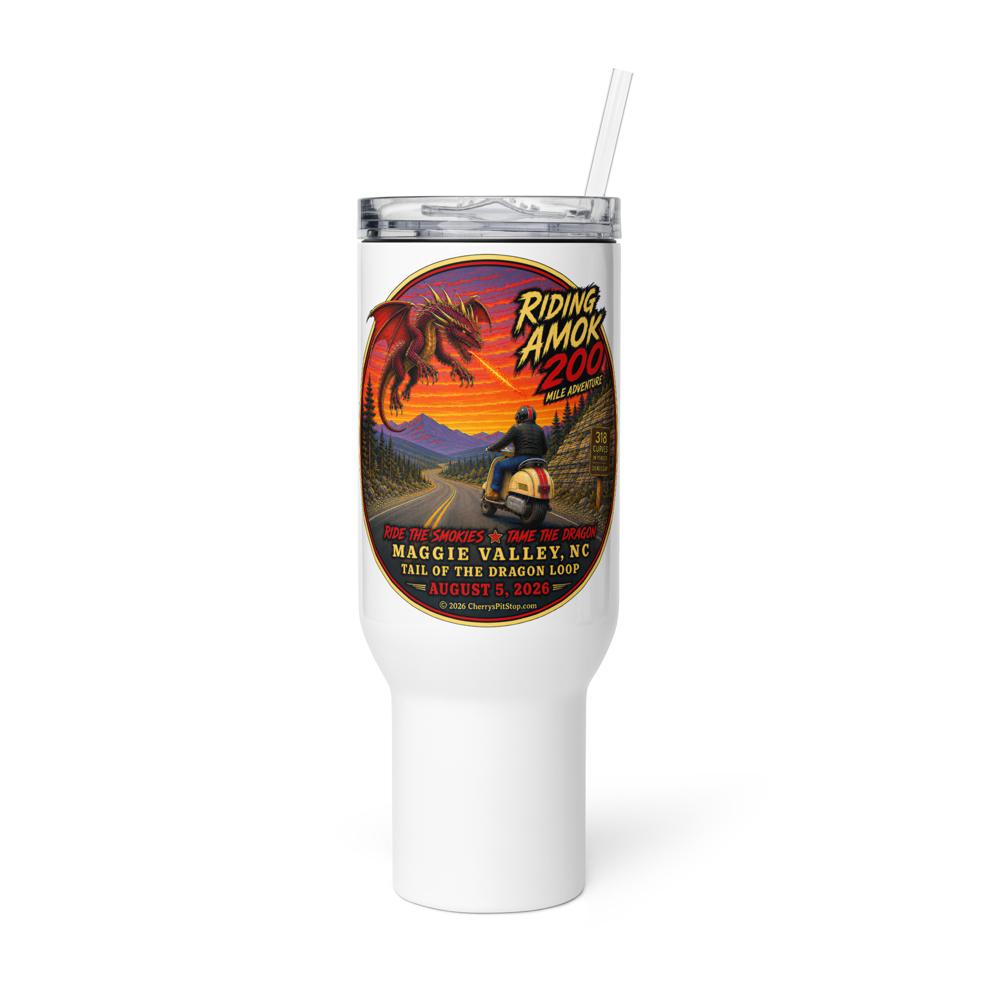 Dragon 200 Travel Mug with Handle - Image 4