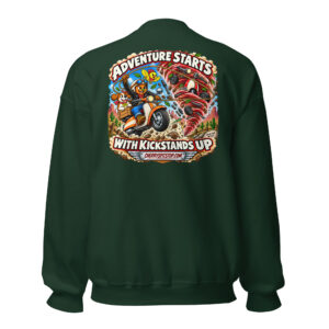 Adventure Starts With Kickstands Up - Unisex Sweatshirt