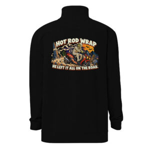 Hot Rod Wrap - Unisex Quarter-Zip Fleece Pullover