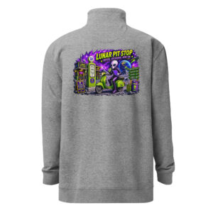Outta Space, Lunar Pit Stop - Quarter-Zip Fleece Pullover