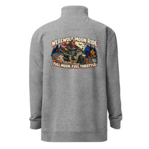 Werewolf Moon Ride – Unisex Quarter-Zip Fleece Pullover