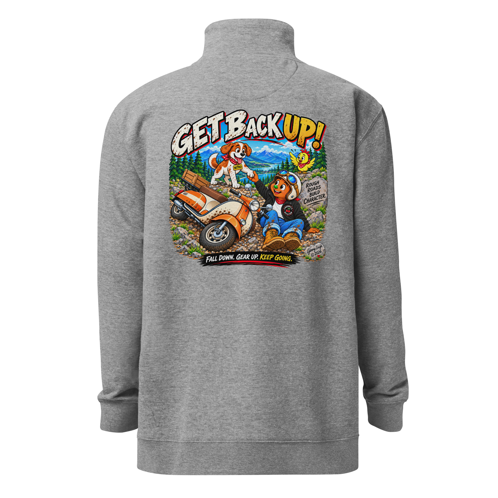 Get Back up - Unisex Quarter-Zip Pullover