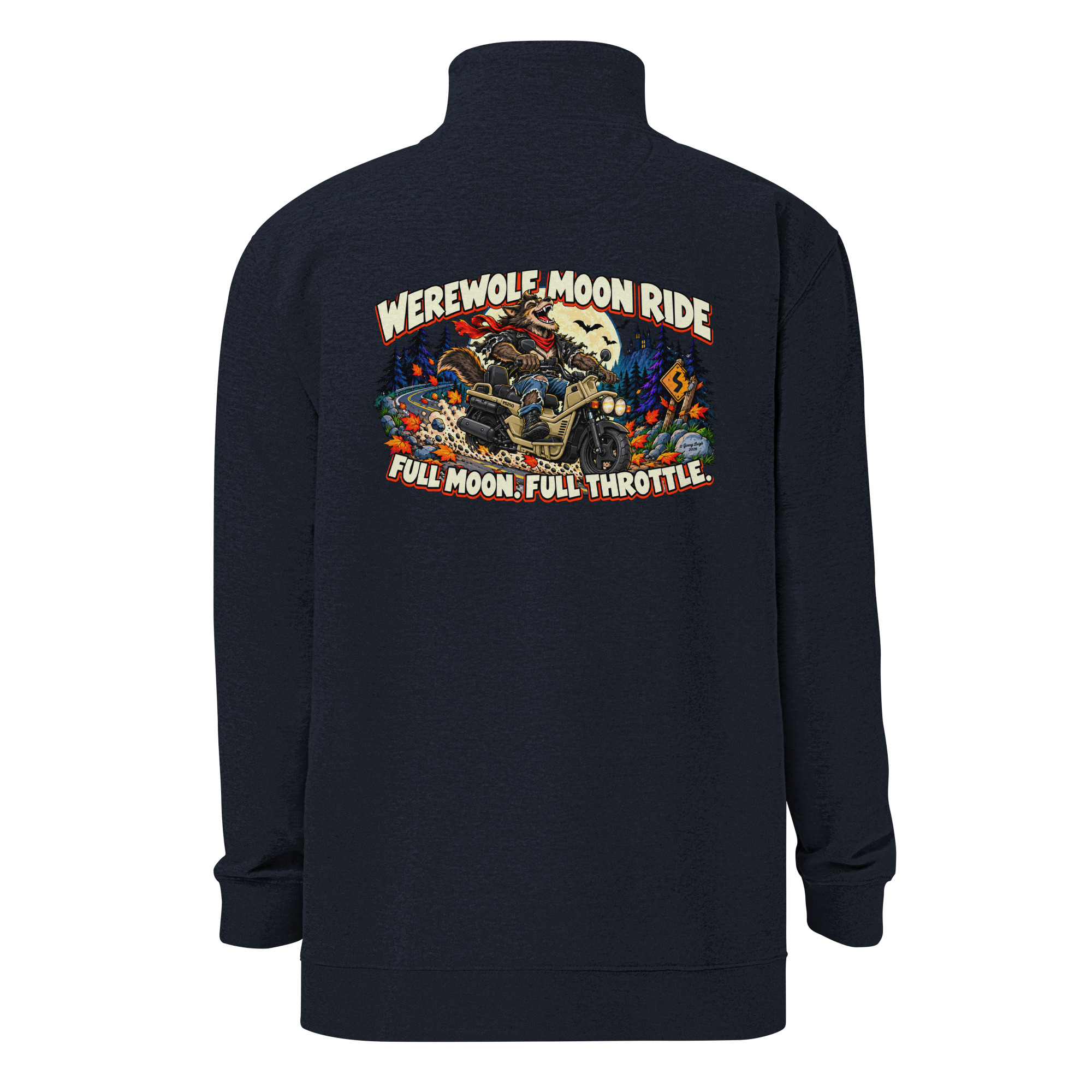 Werewolf Moon Ride – Men’s/Unisex Fleece Pullover