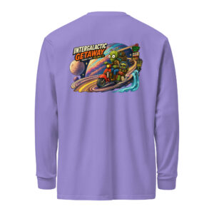 Outta Space, Intergalactic Getaway - Unisex Heavyweight Long-Sleeve Shirt