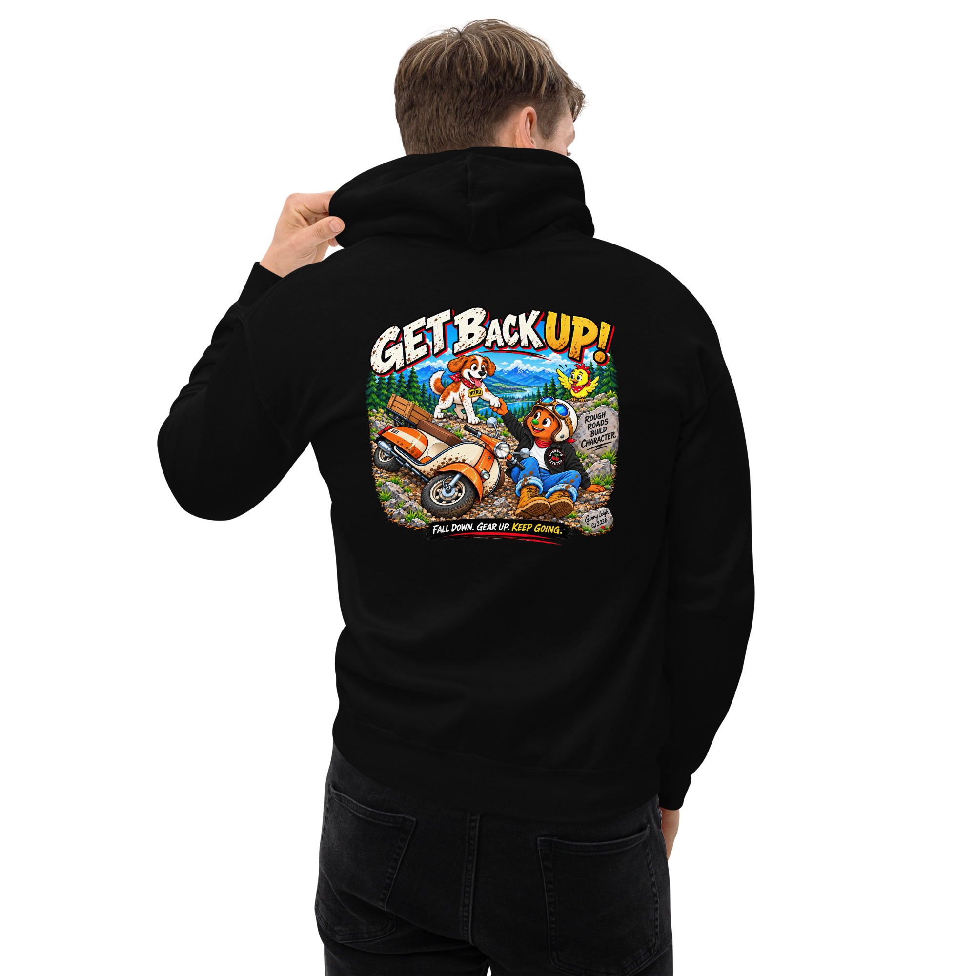 Get Back Up - Unisex Hoodie - Image 26