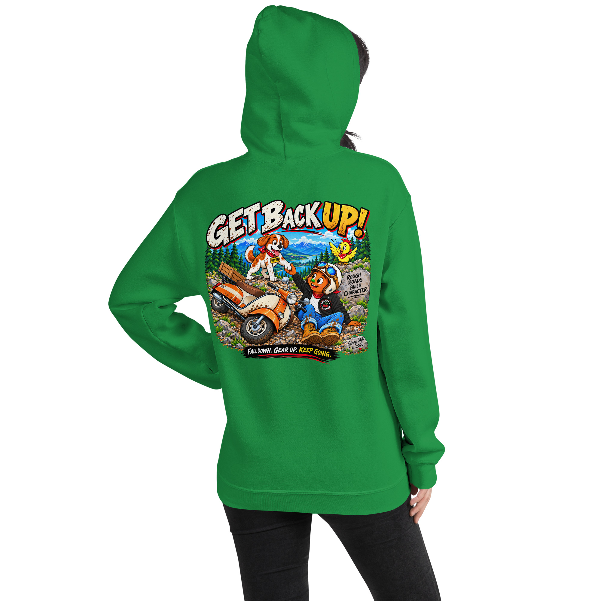 Get Back Up - Unisex Hoodie - Image 66