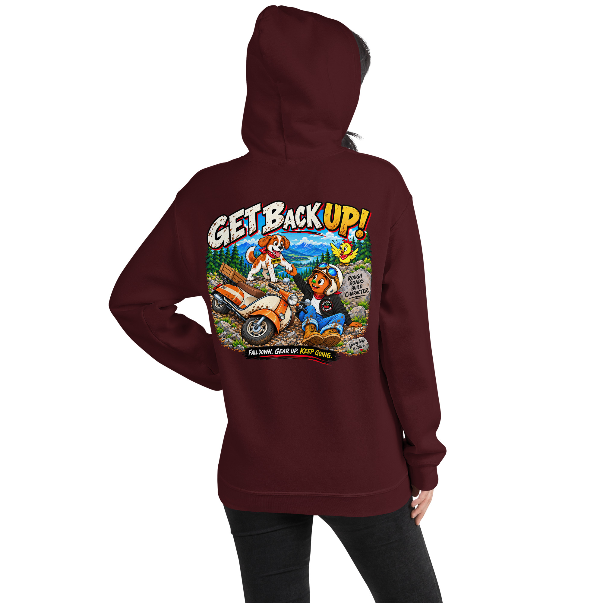 Get Back Up - Unisex Hoodie - Image 54