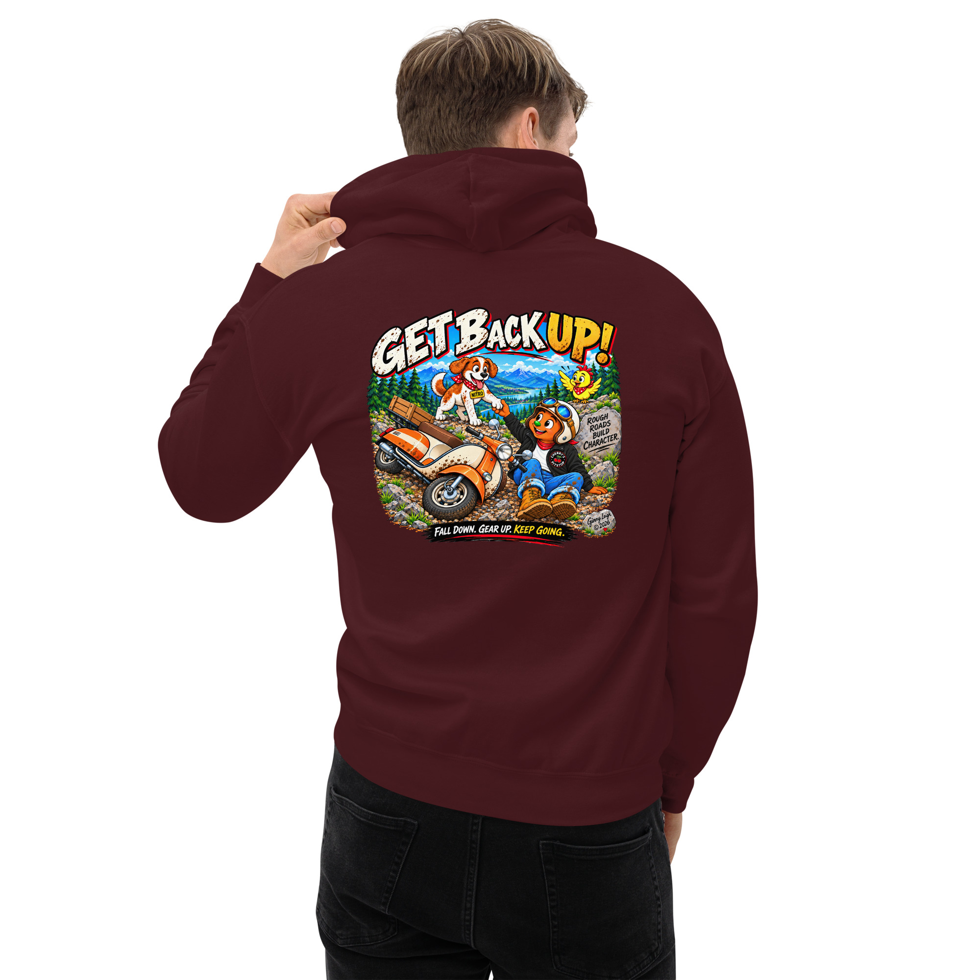 Get Back Up - Unisex Hoodie - Image 30